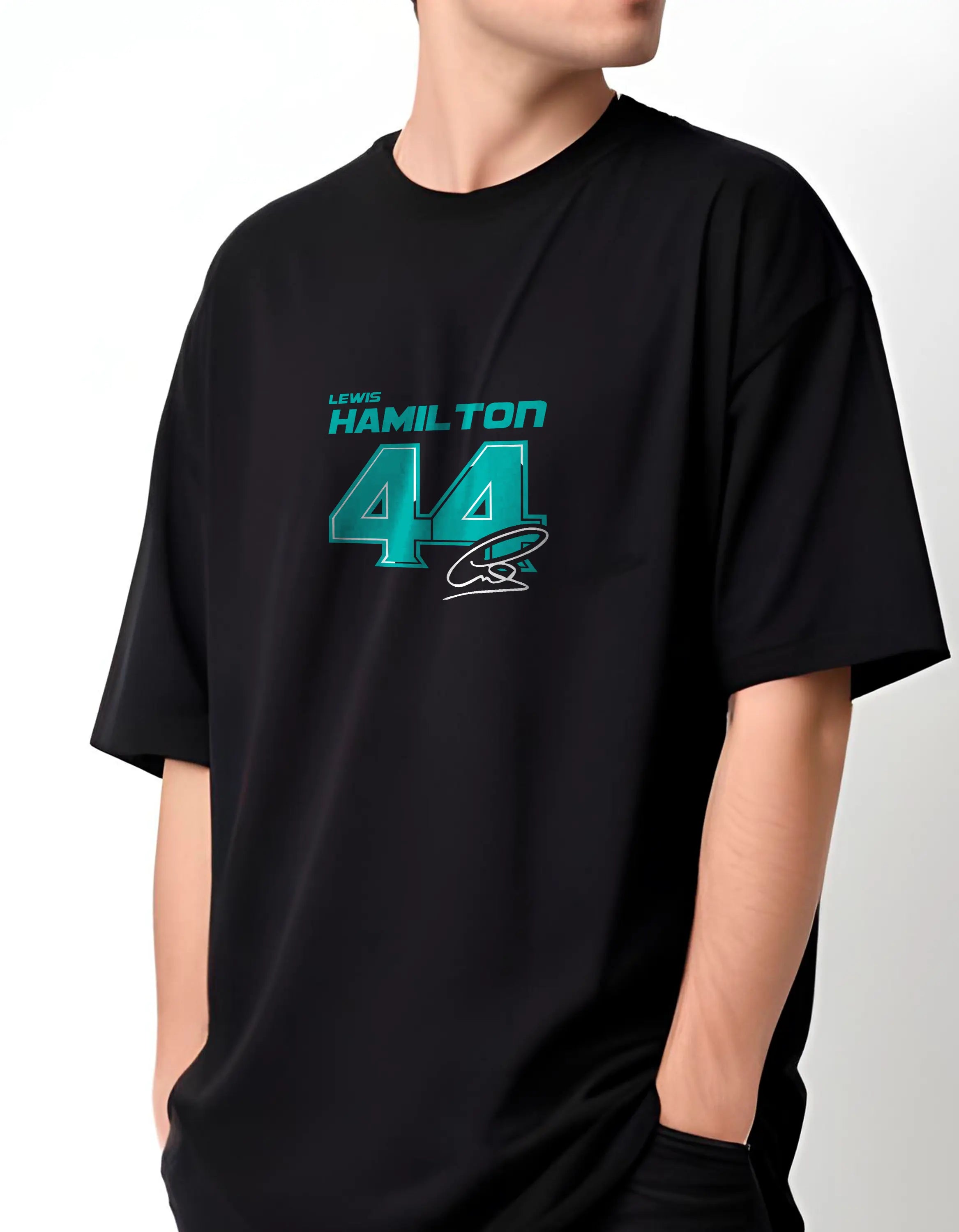 Playera oversize - Lewis Hamilton HOODEE