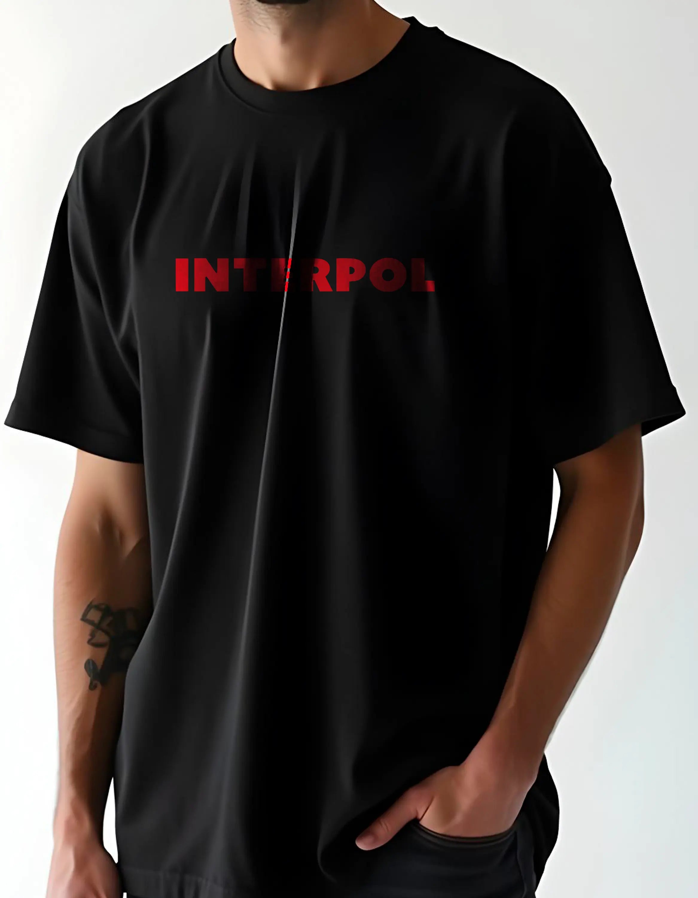 Playera oversize Interpol #1 HOODEE