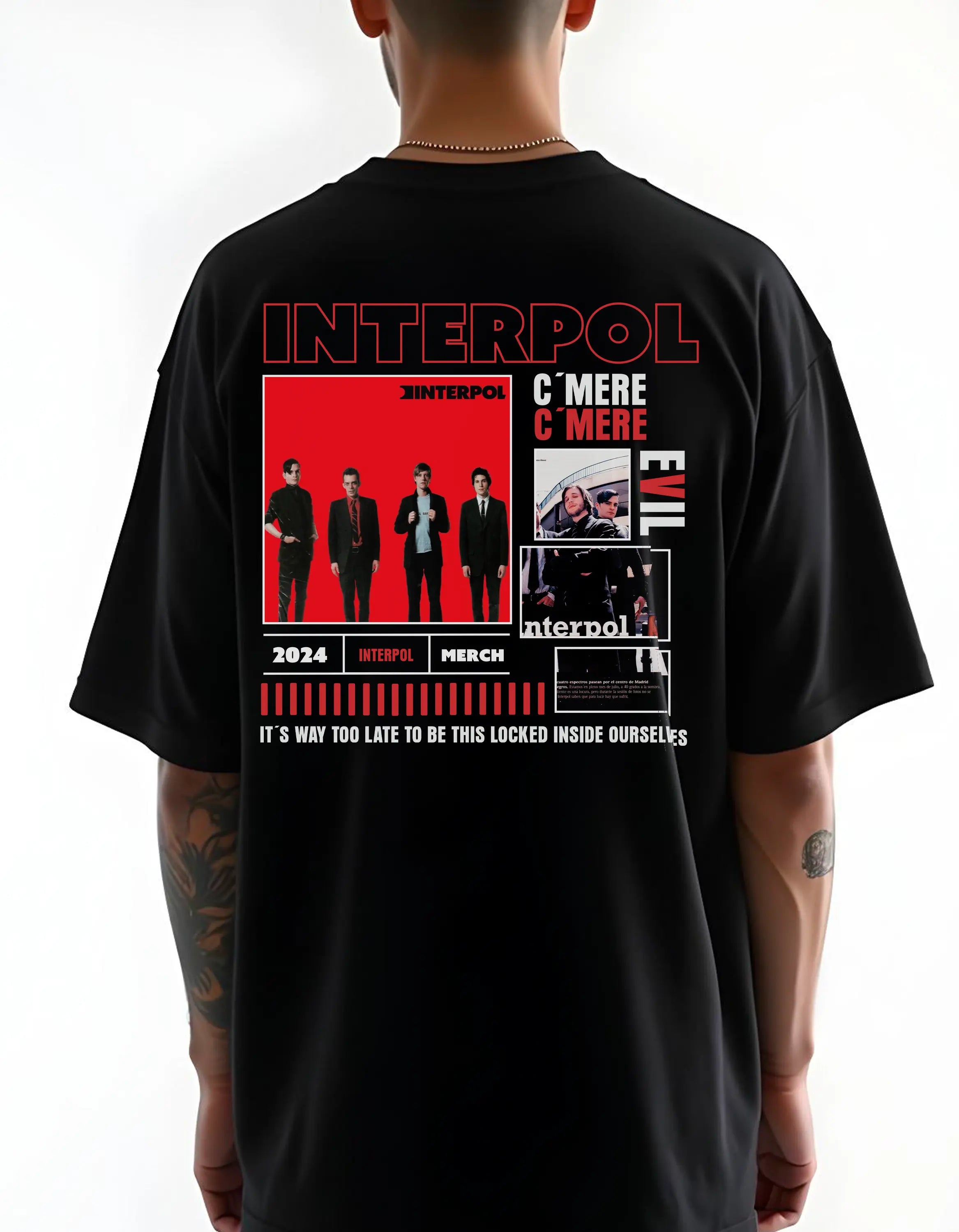 Playera oversize Interpol #1 HOODEE