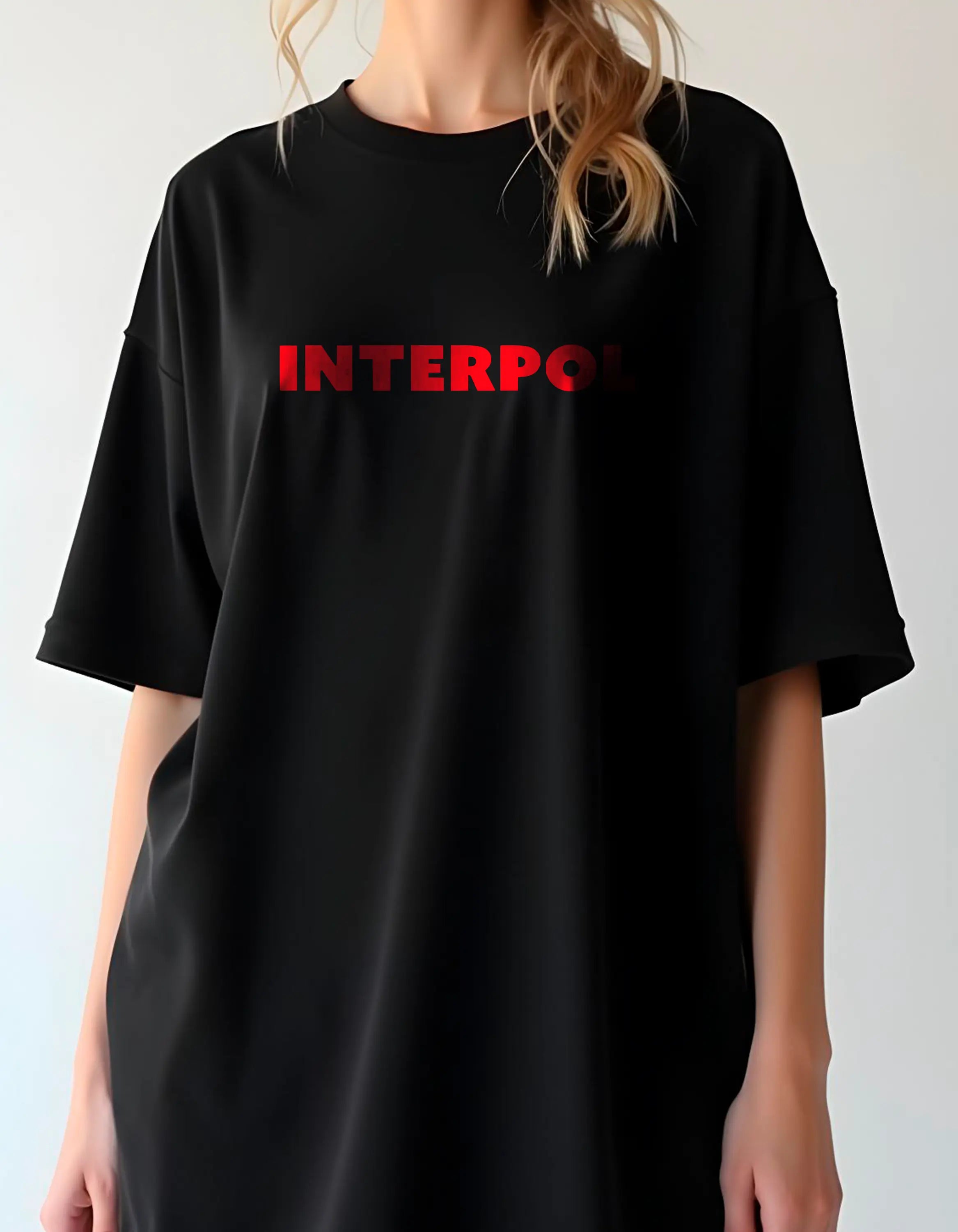 Playera oversize Interpol #1 HOODEE
