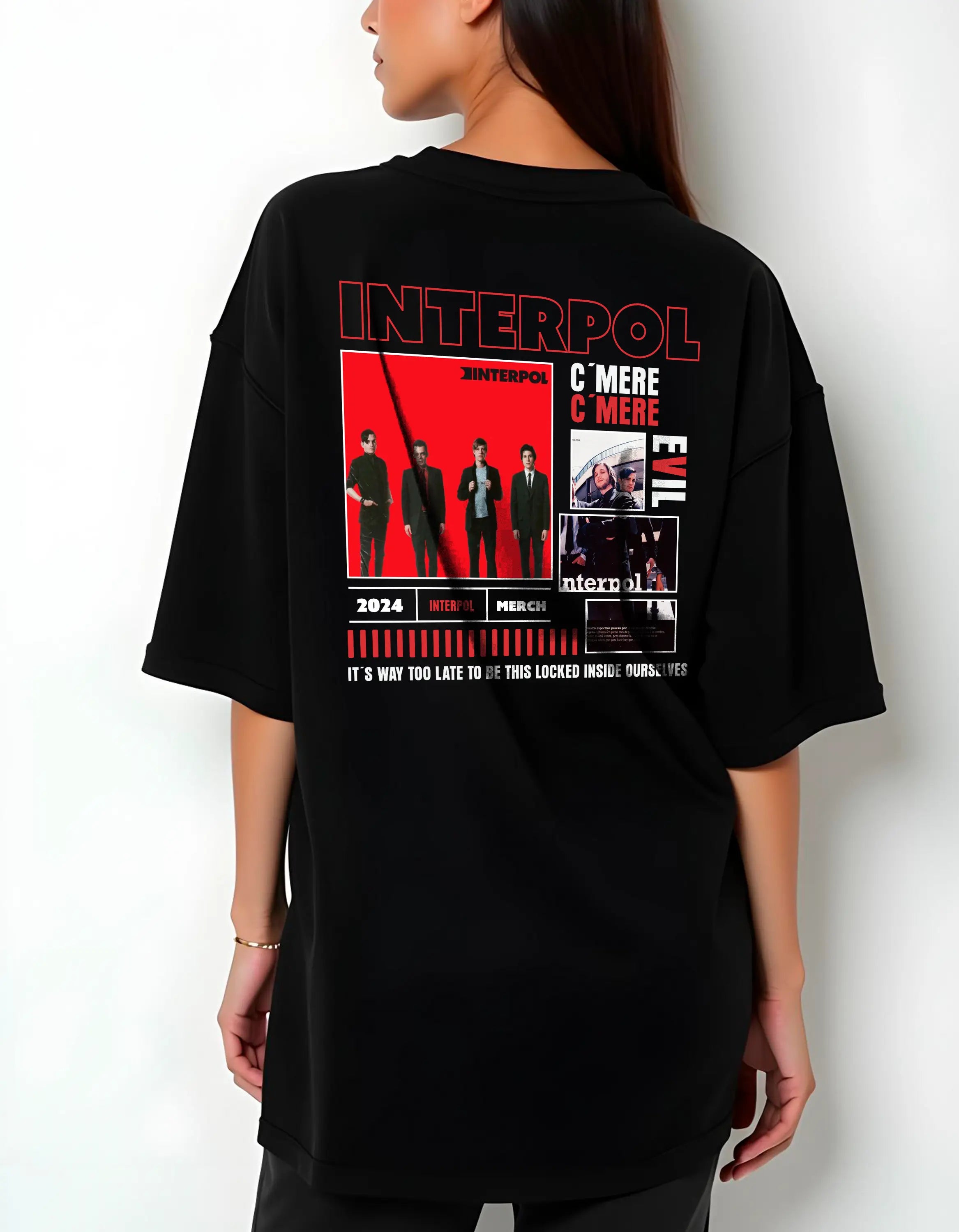Playera oversize Interpol #1 HOODEE