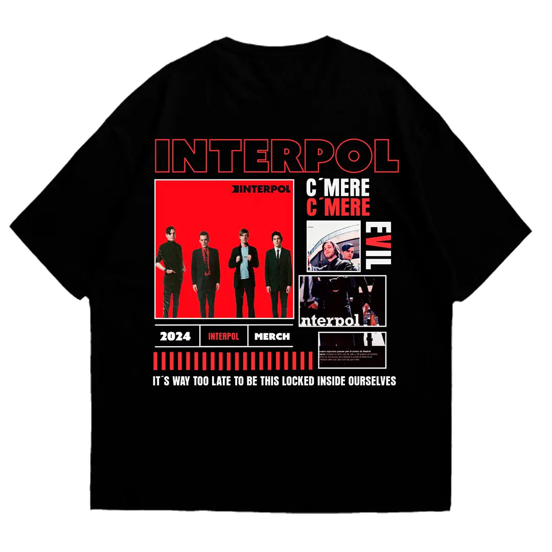 Playera oversize Interpol #1 HOODEE