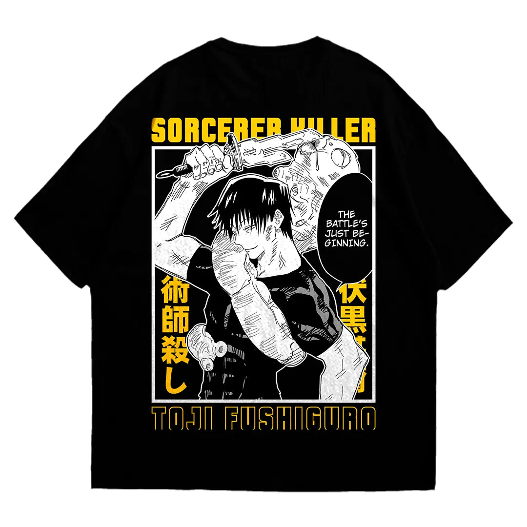 Playera oversize Jujutsu kaisen - Toji Fushiguro #2 HOODEE