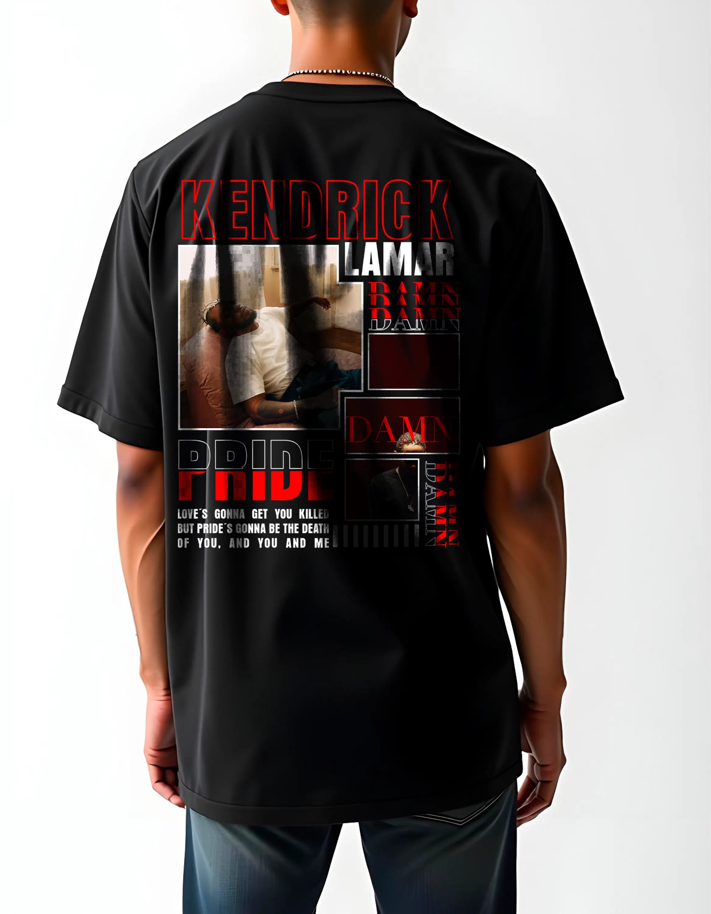 Playera oversize Kendrick Lamar #1 HOODEE
