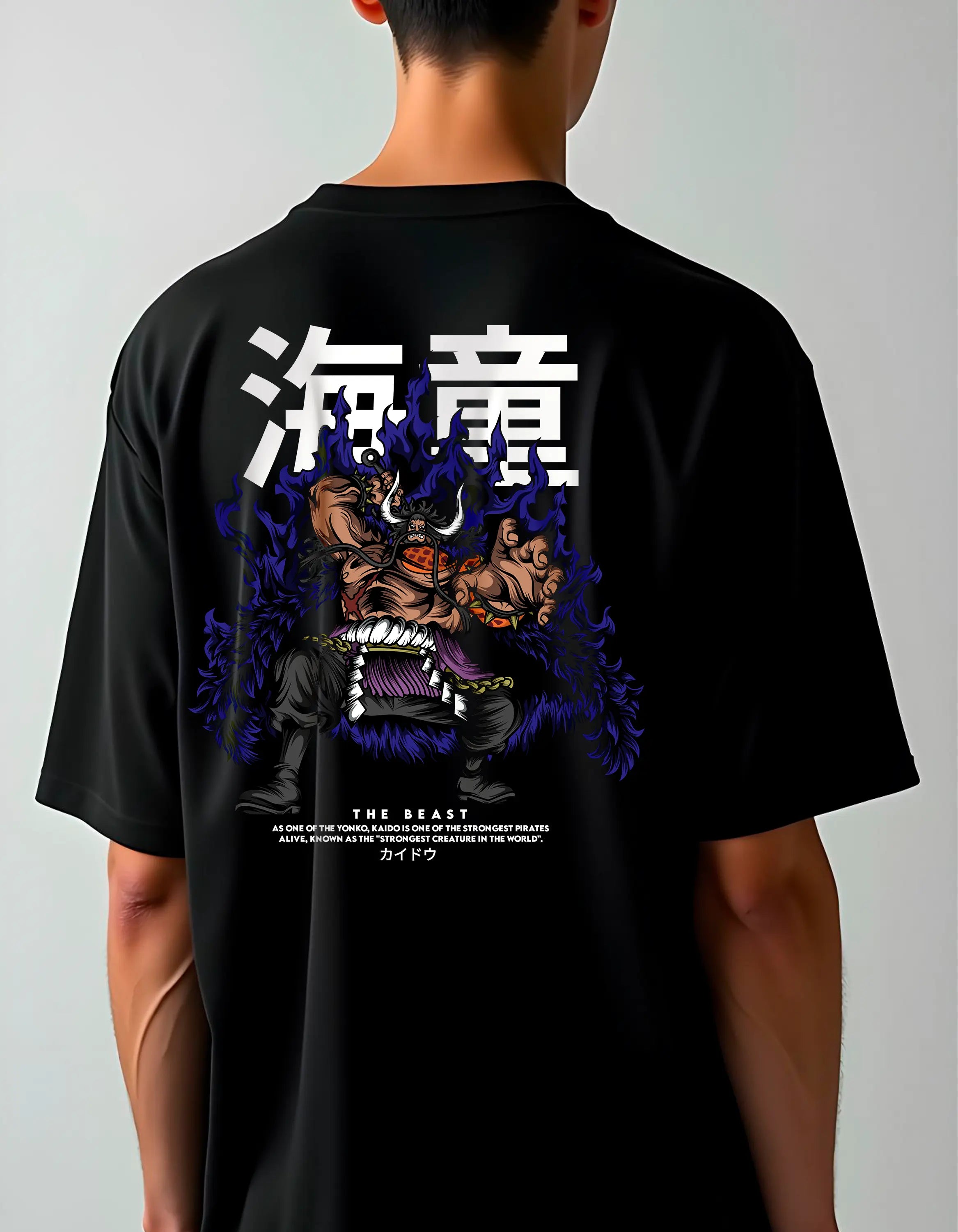 Playera oversize One piece - Kaido #1 HOODEE