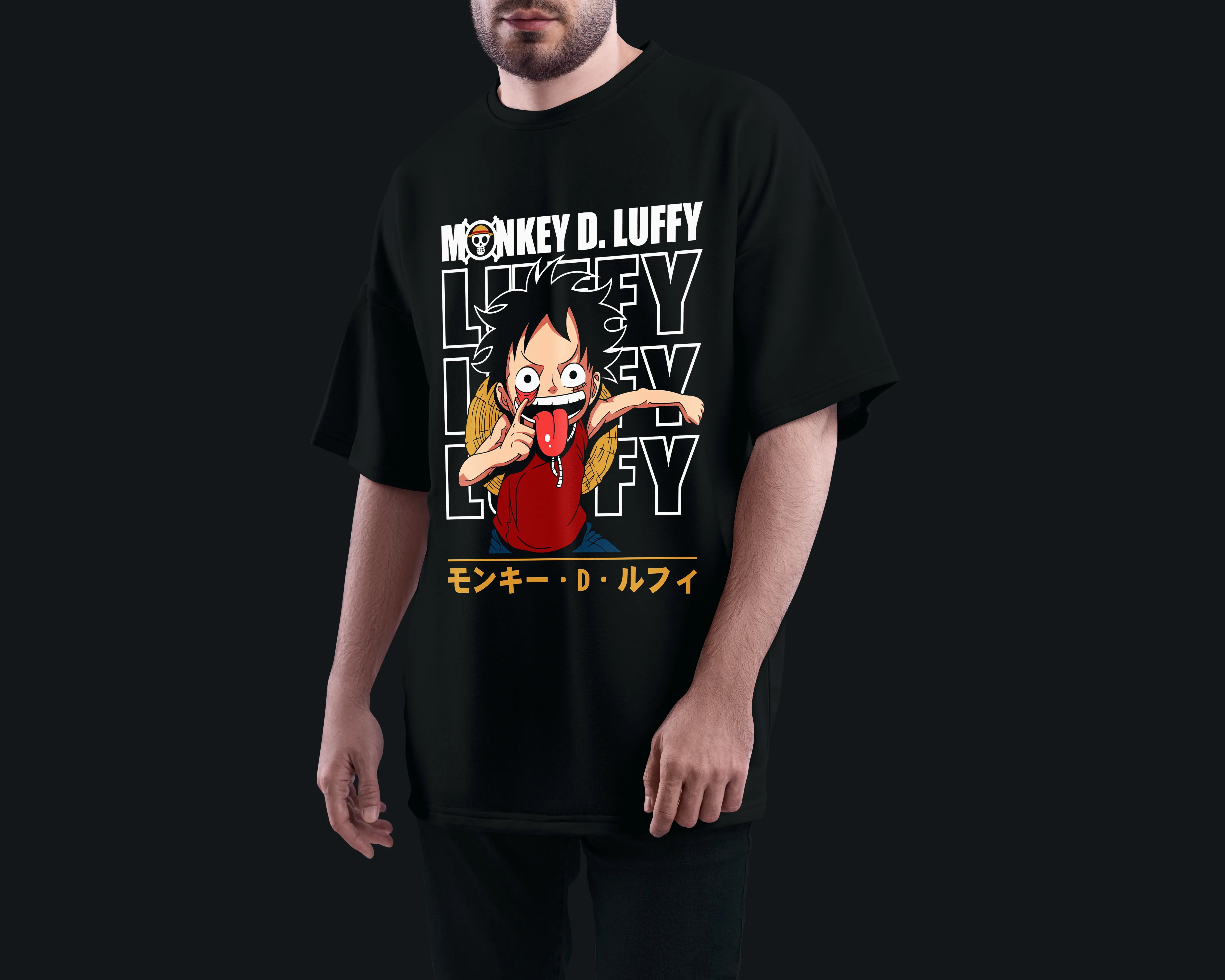 Playera oversize One piece - Luffy #2 HOODEE