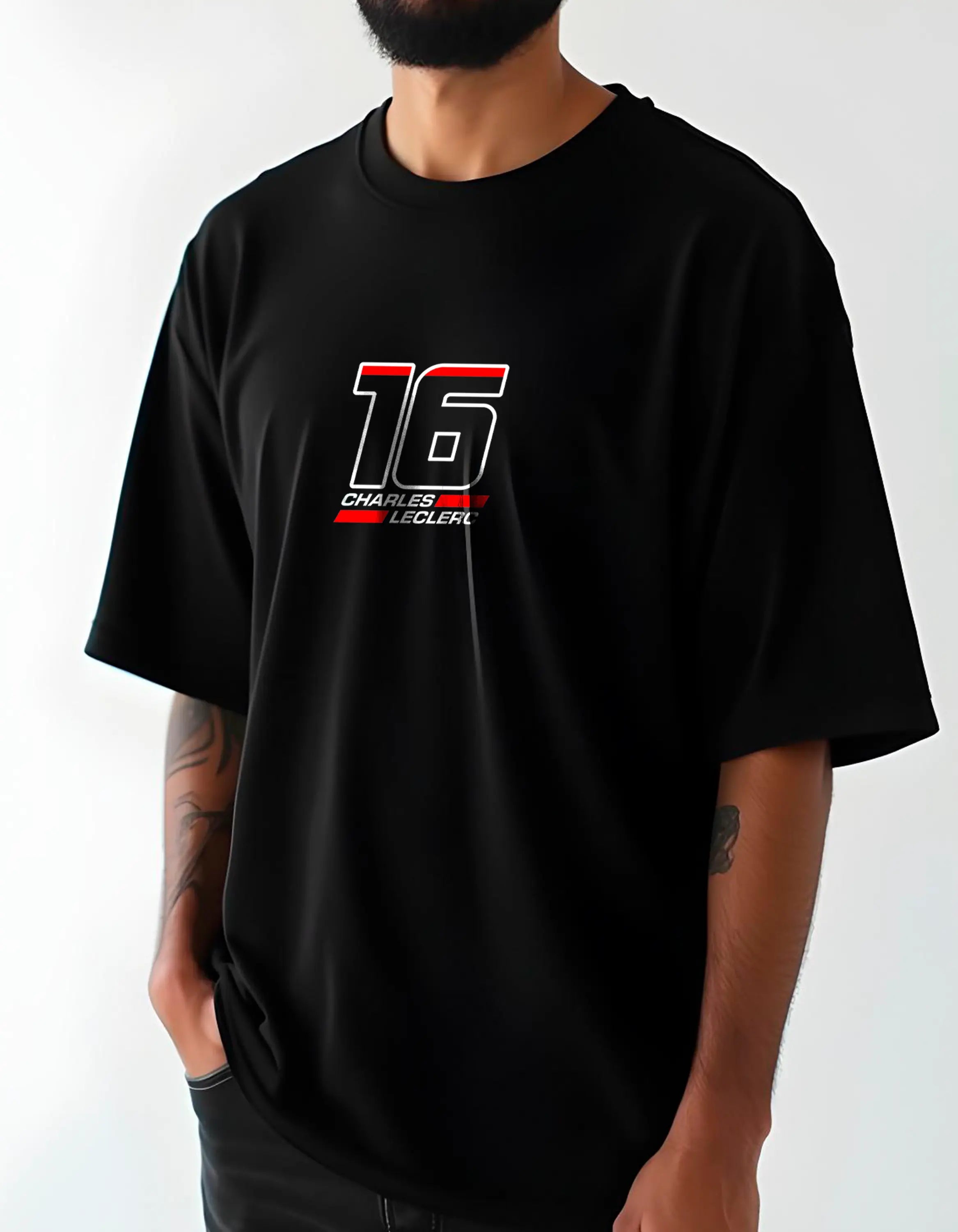 Playera oversize - Charles Leclerc HOODEE