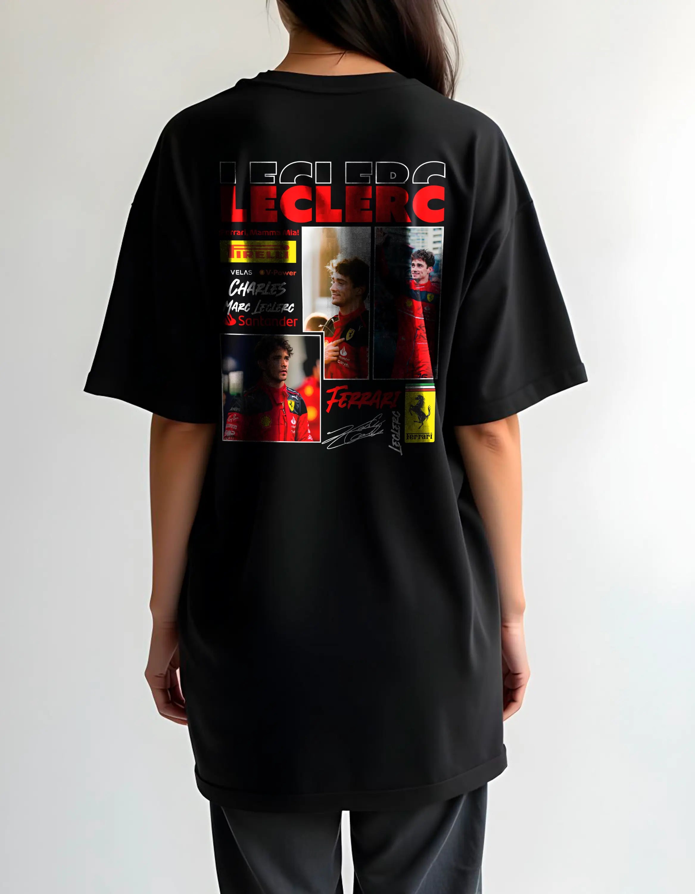 Playera oversize - Charles Leclerc HOODEE