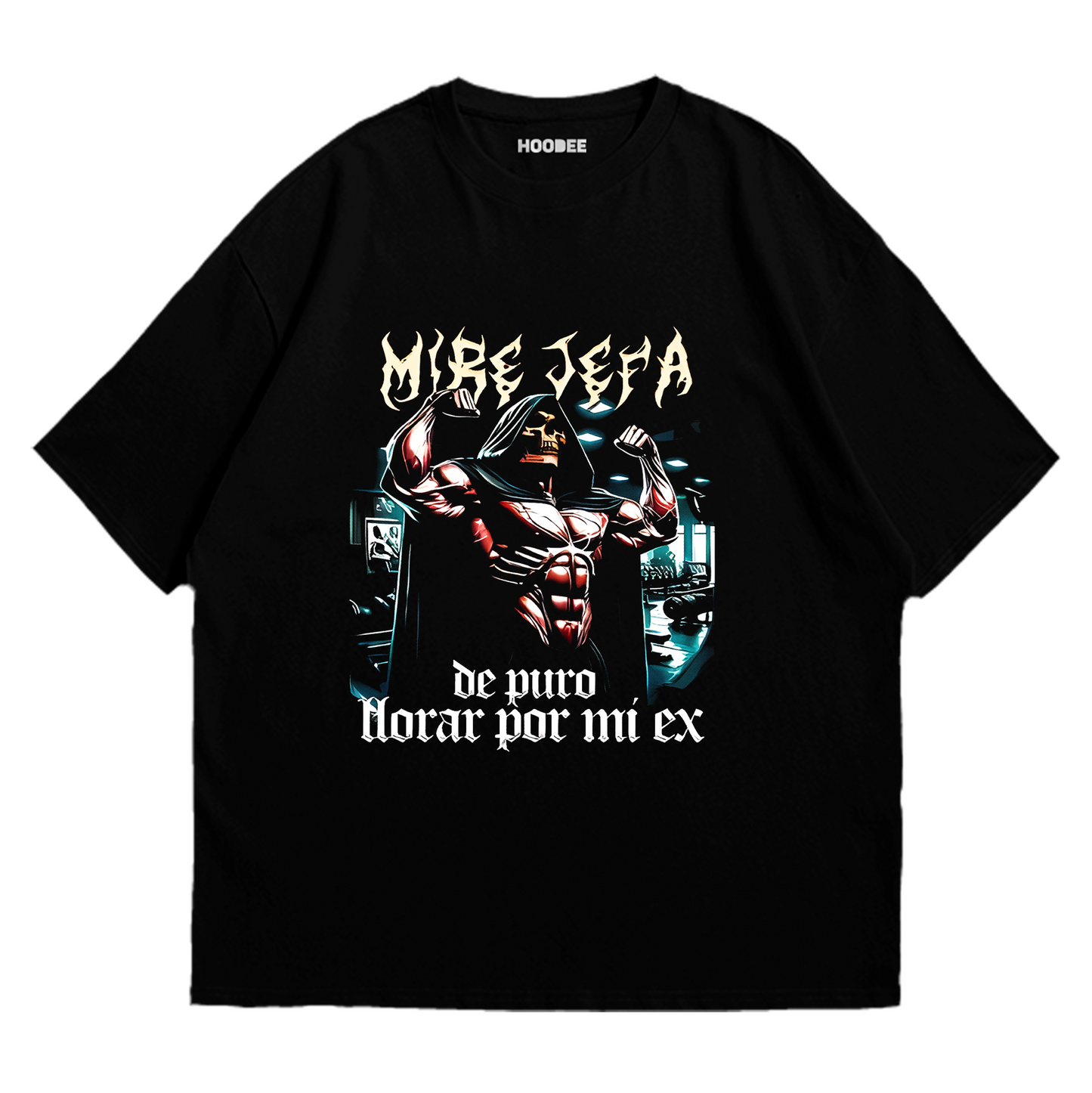 Playera oversize - Lloré, pero por las pesas