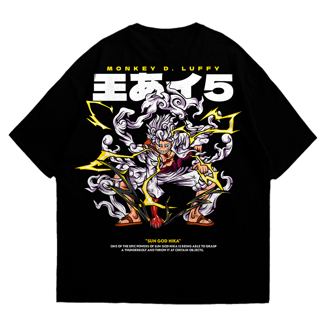 Playera oversize One piece - Luffy Gear 5 #2