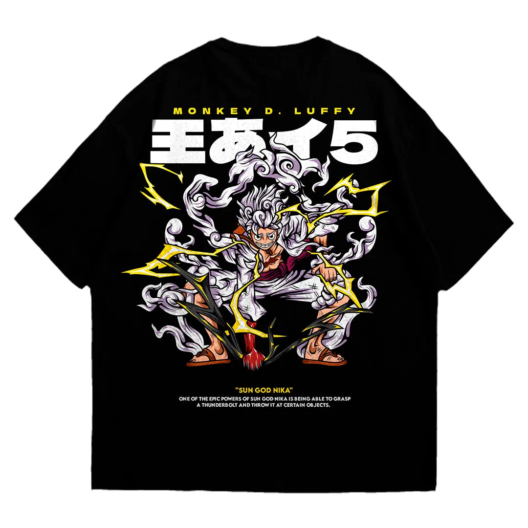 Playera oversize One piece - Luffy Gear 5 #2 HOODEE