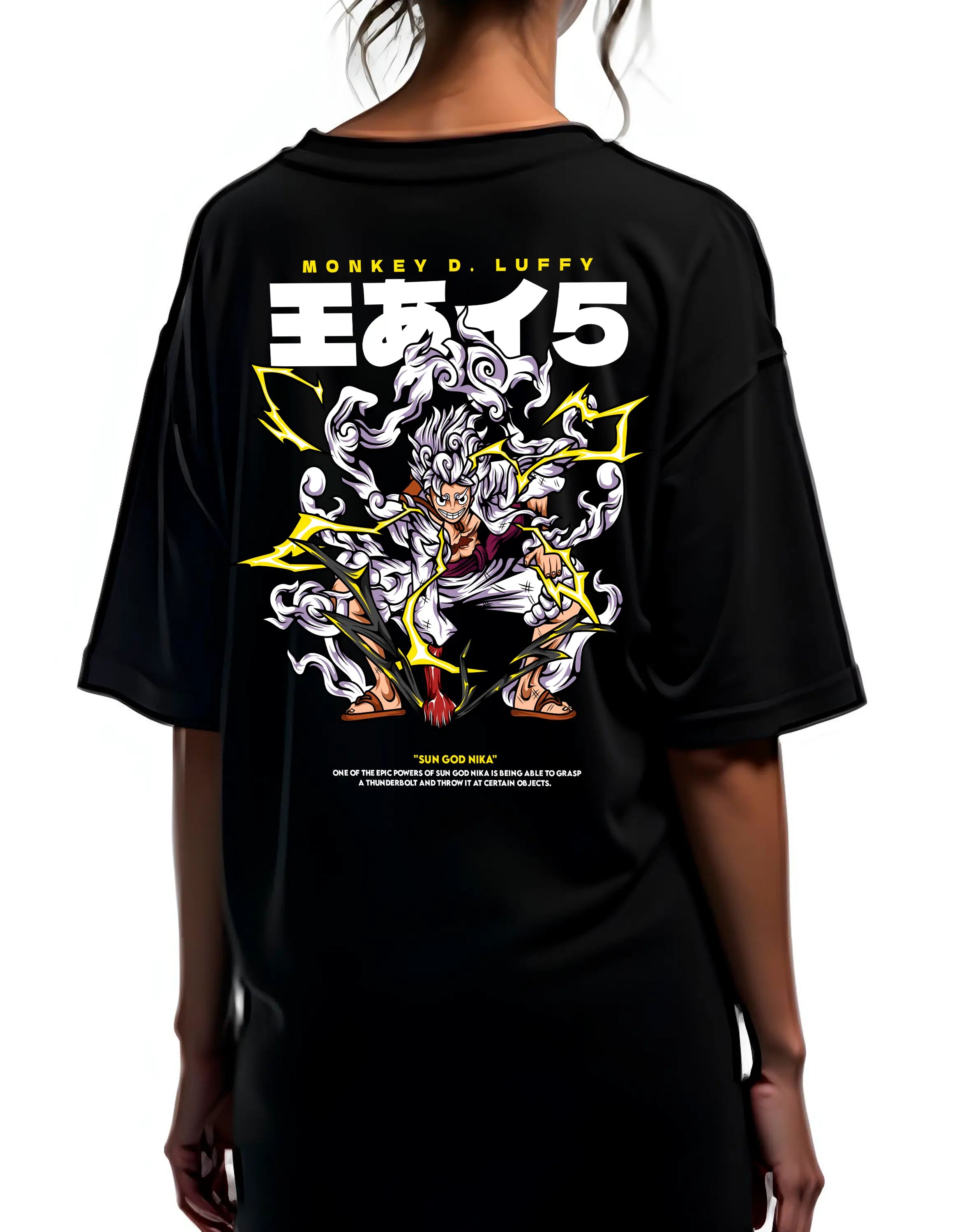 Playera oversize One piece - Luffy Gear 5 #2 HOODEE