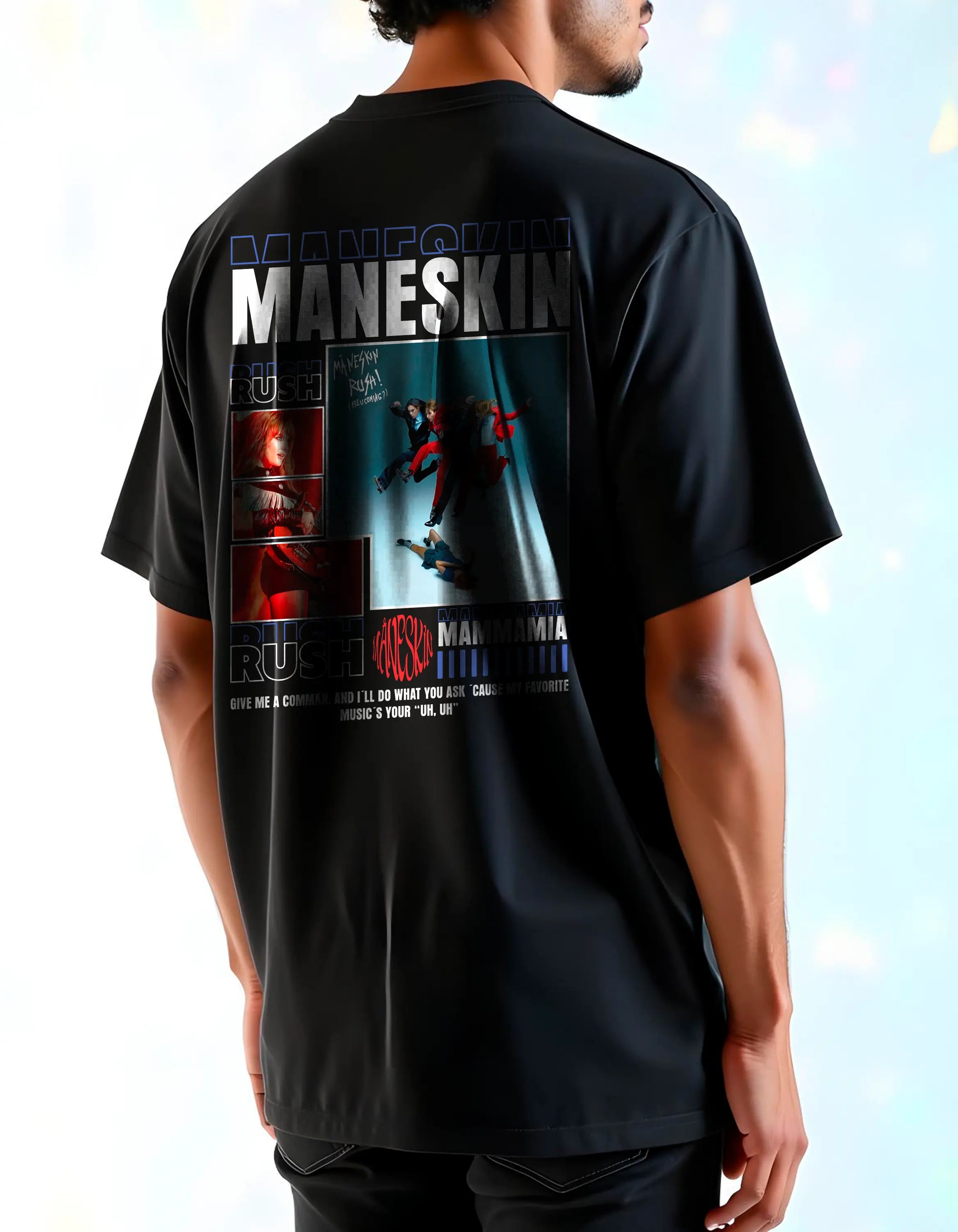 Playera oversize Maneskin #1 HOODEE