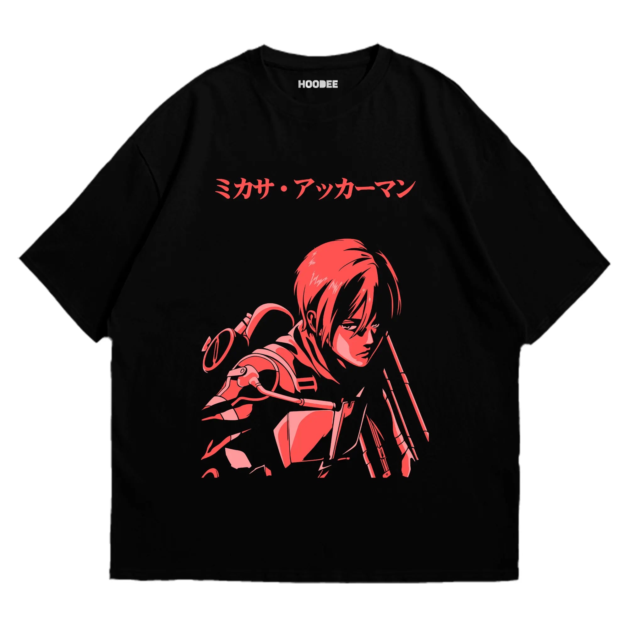 Playera oversize Attack on Titan - Mikasa HOODEE