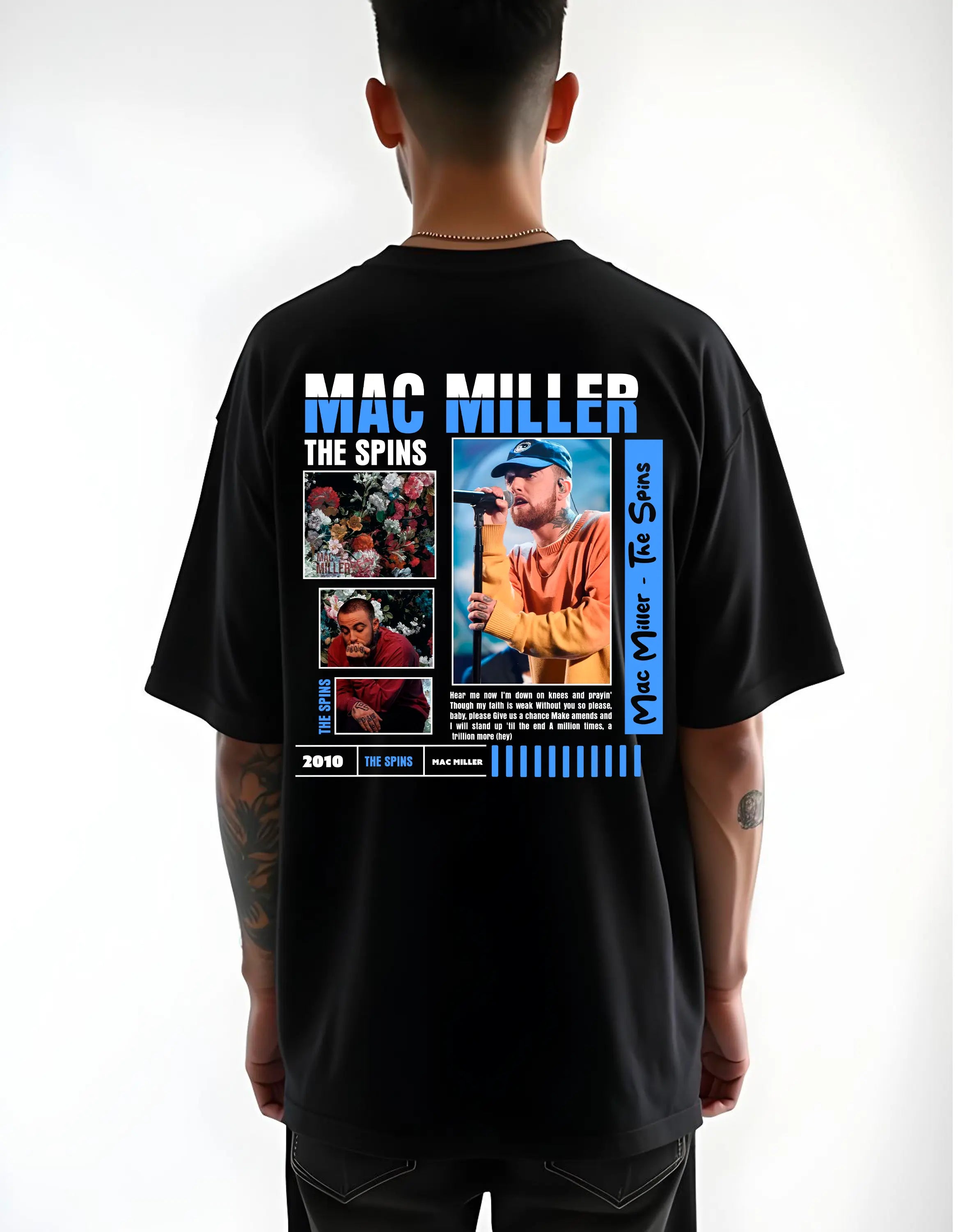 Playera oversize Mac Miller #5 HOODEE