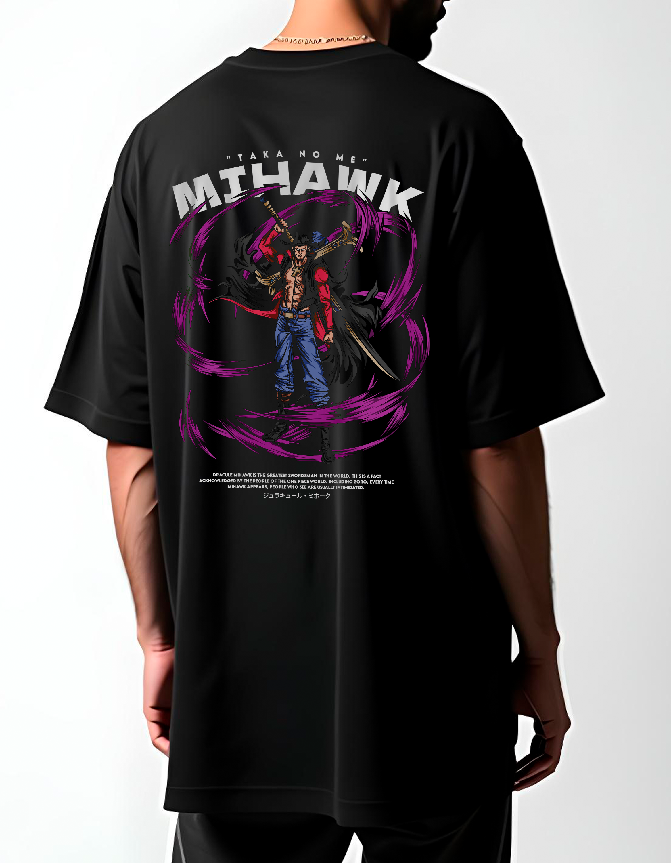 Playera oversize One piece - Mihawk #1