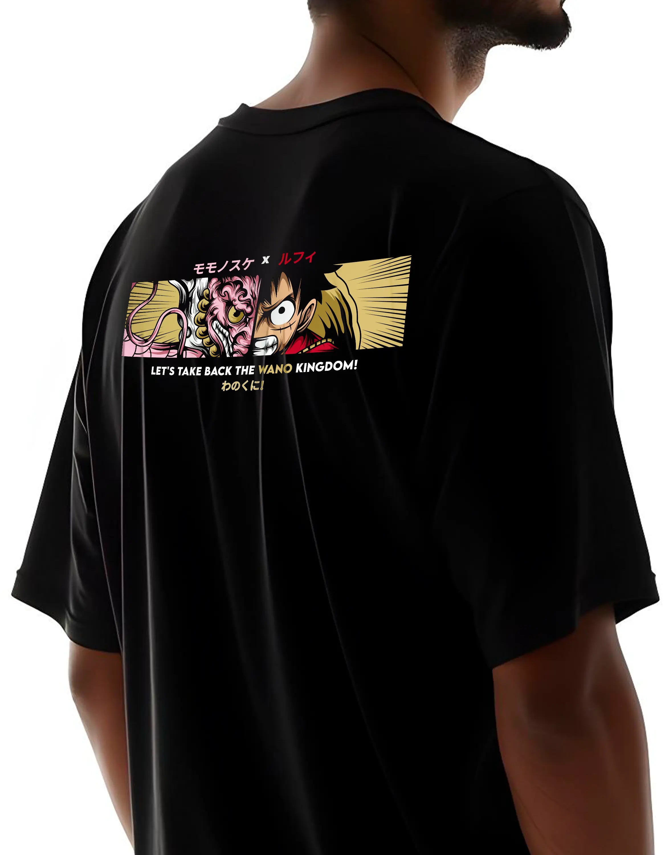 Playera oversize One piece - Momo x Luffy #1 HOODEE