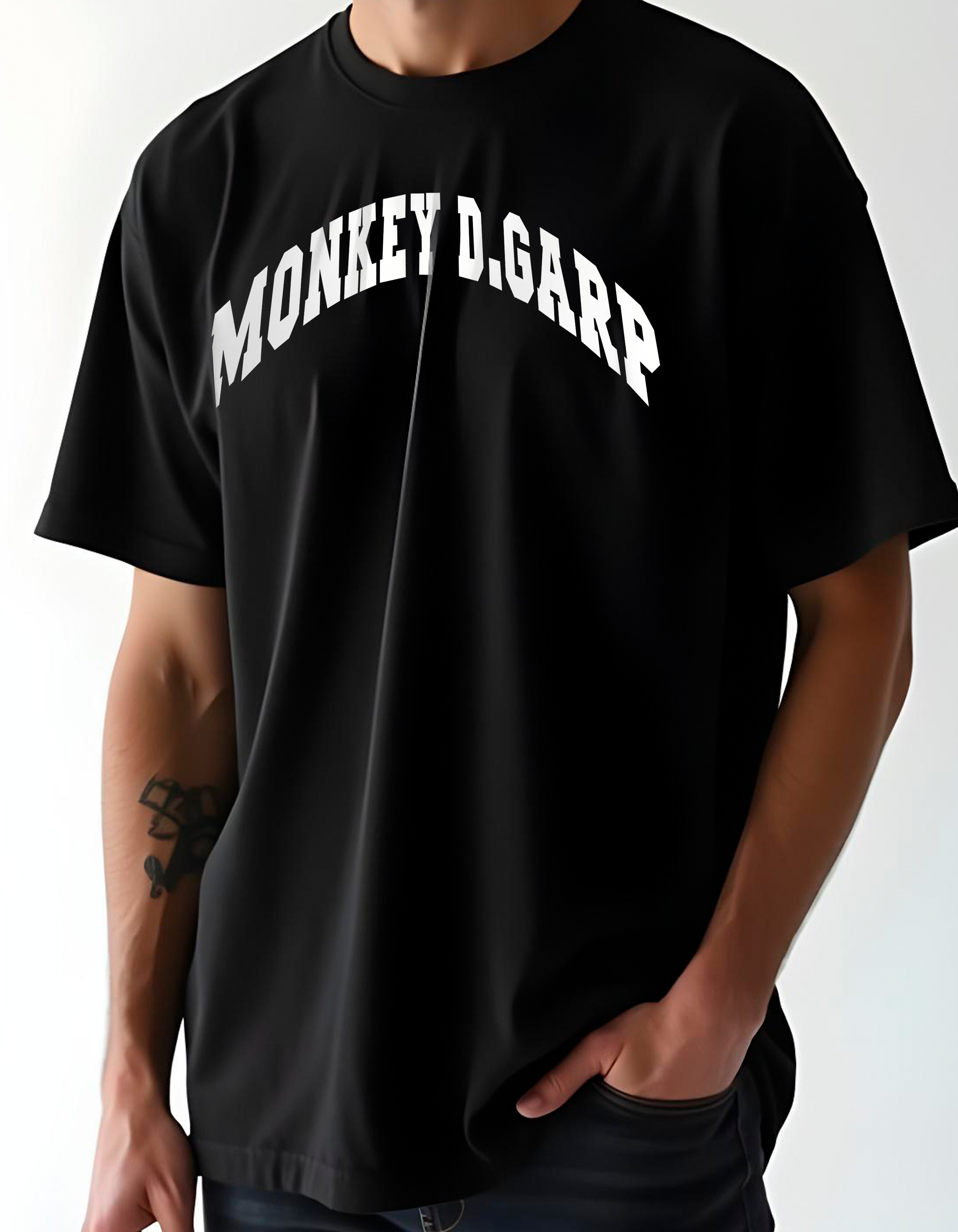 Playera oversize One piece - Monkey d. garp #1
