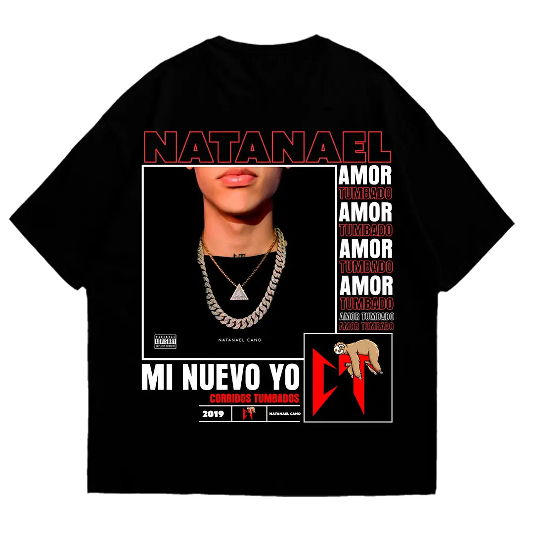Playera oversize Natanael Cano #1 HOODEE