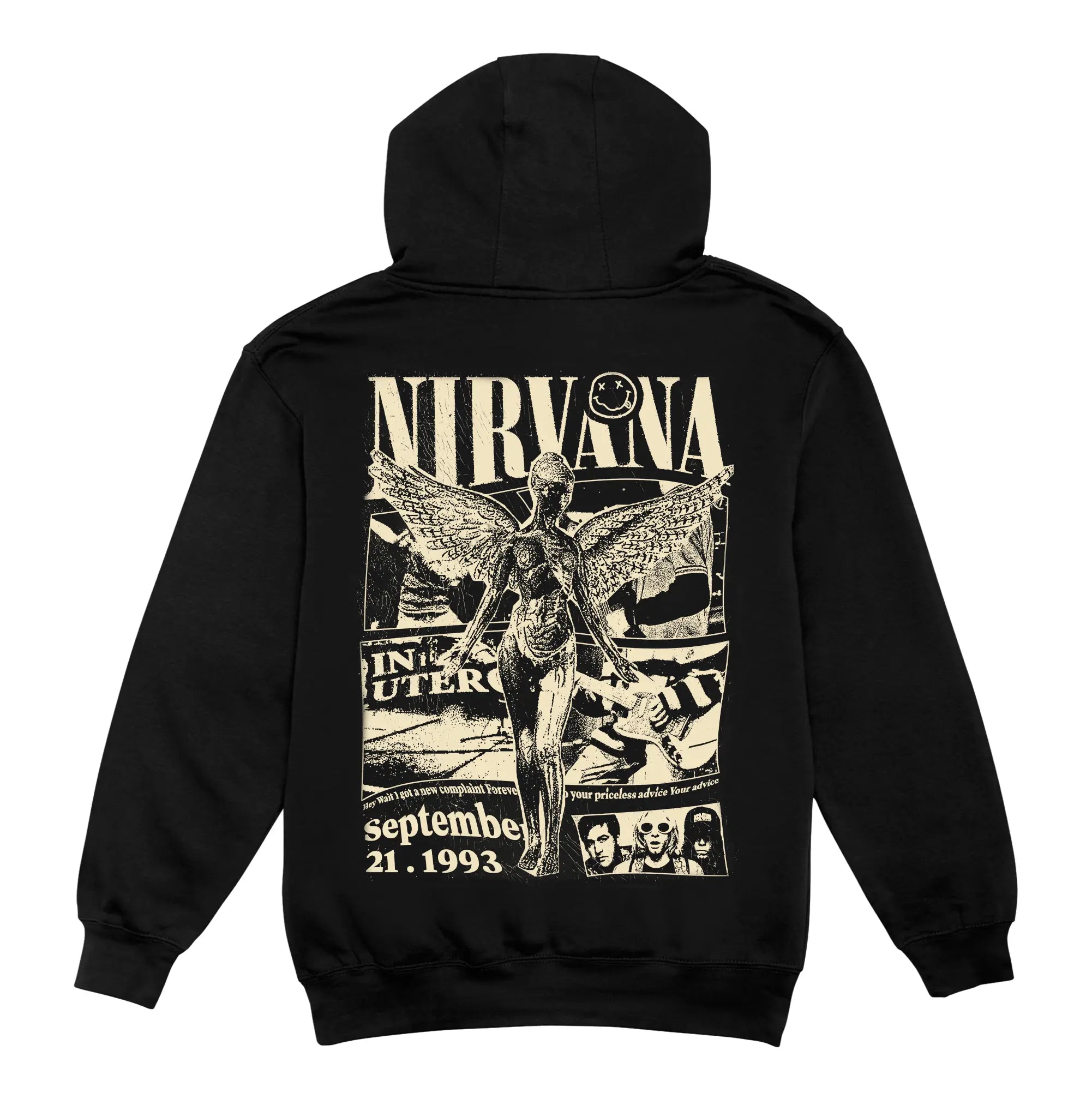 Hoodie de Nirvana negro HOODEE