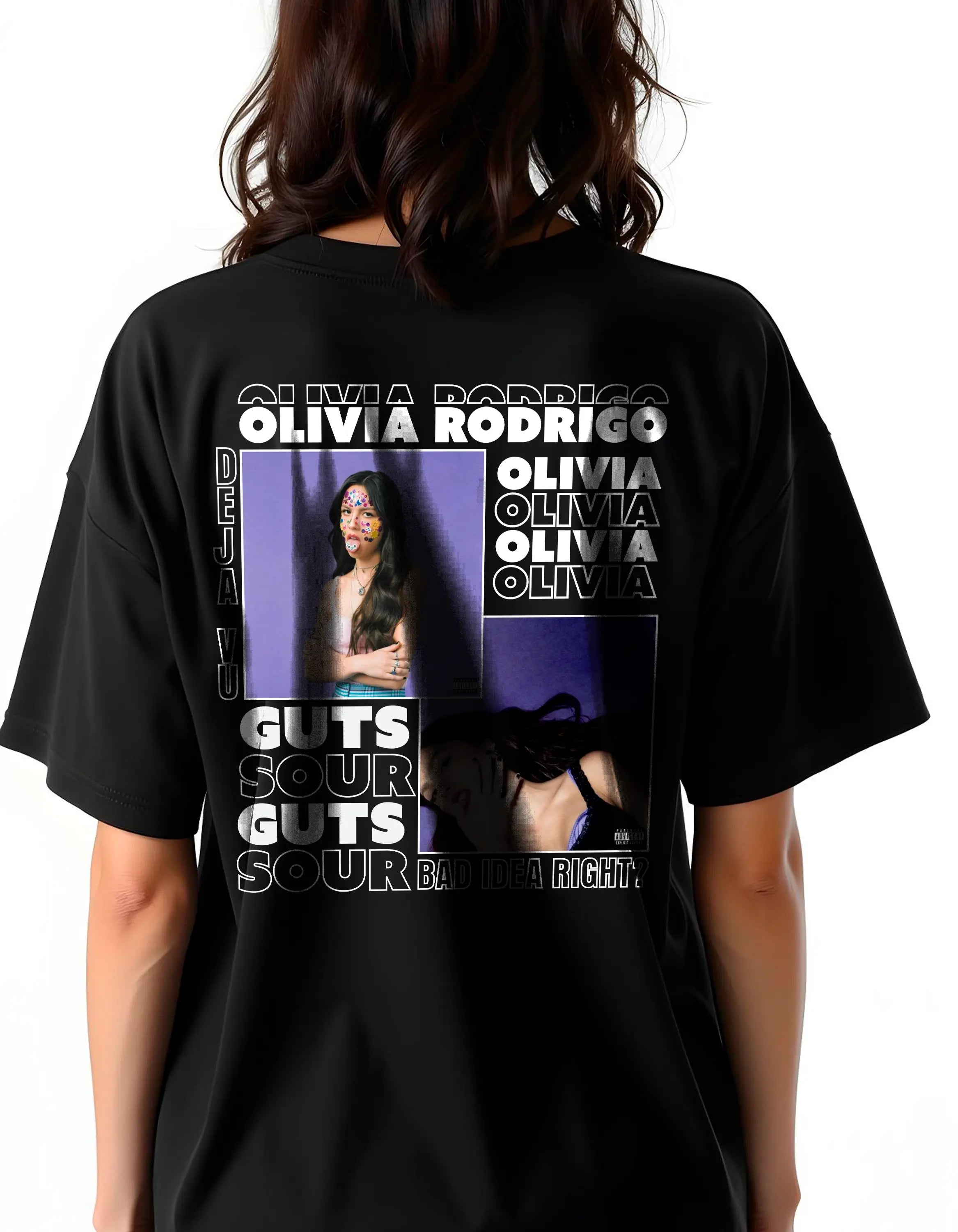Playera oversize Olivia Rodrigo #3 HOODEE