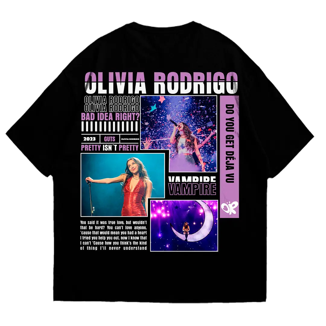 Playera oversize Olivia Rodrigo #2 HOODEE