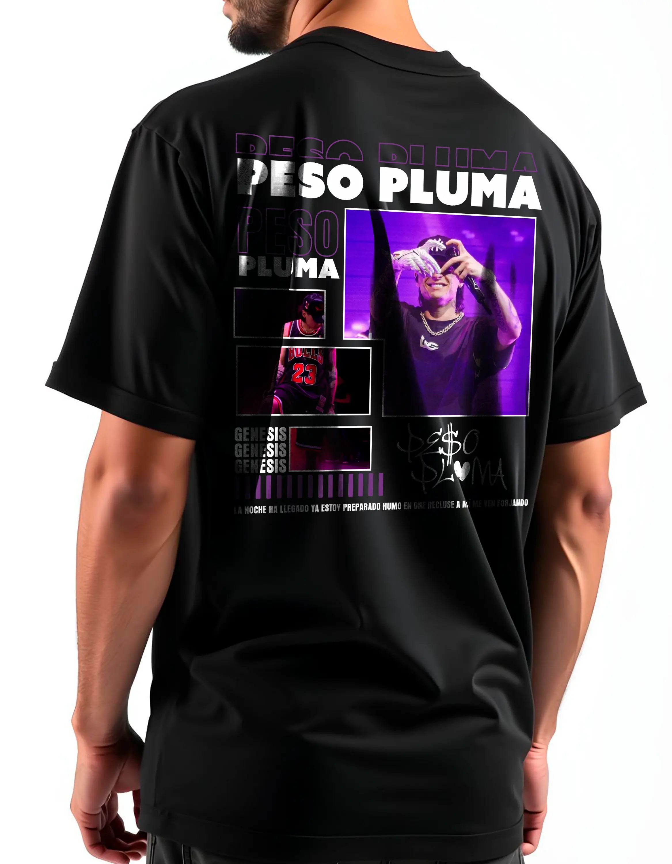 Playera oversize Peso pluma #1 HOODEE