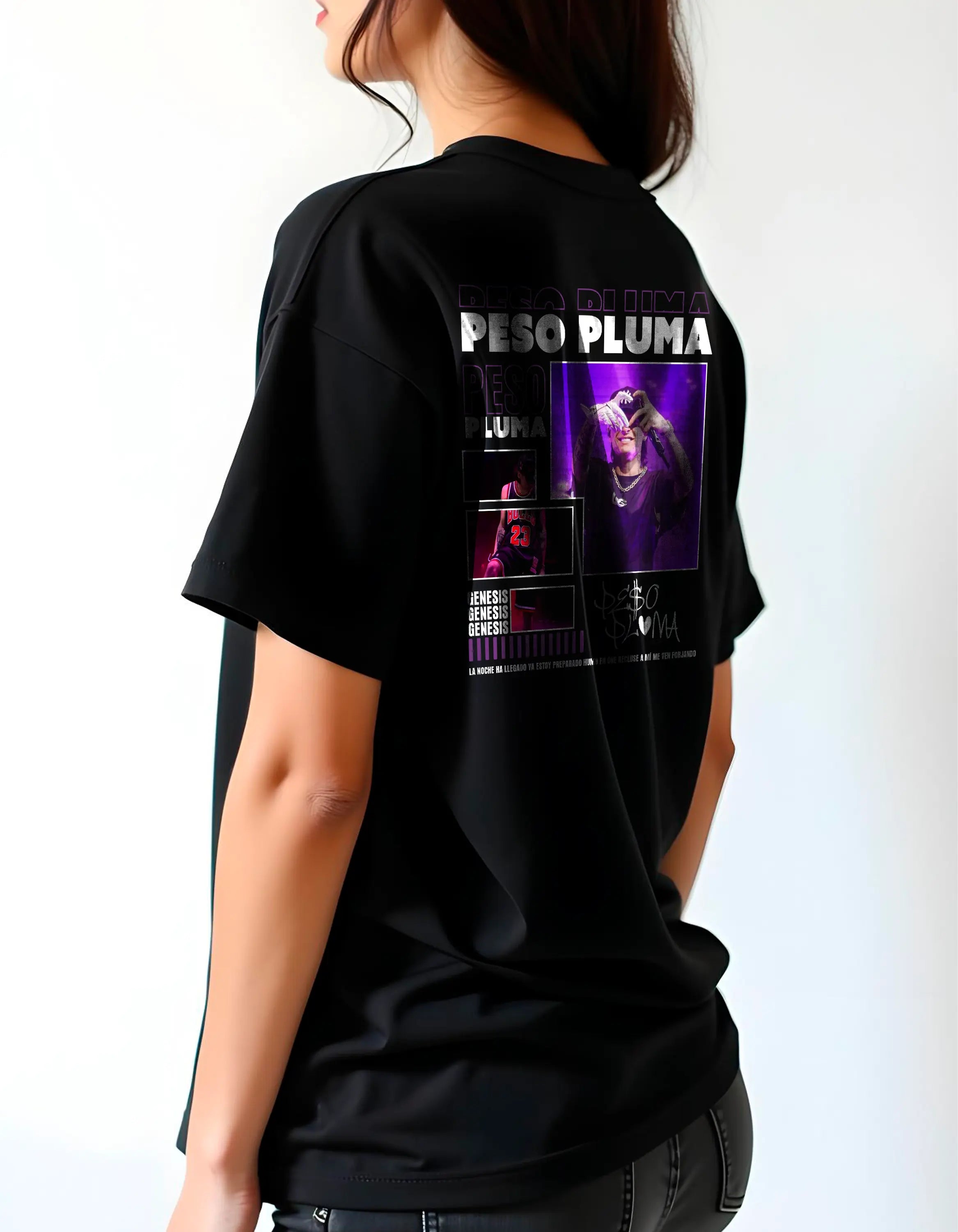 Playera oversize Peso pluma #1 HOODEE