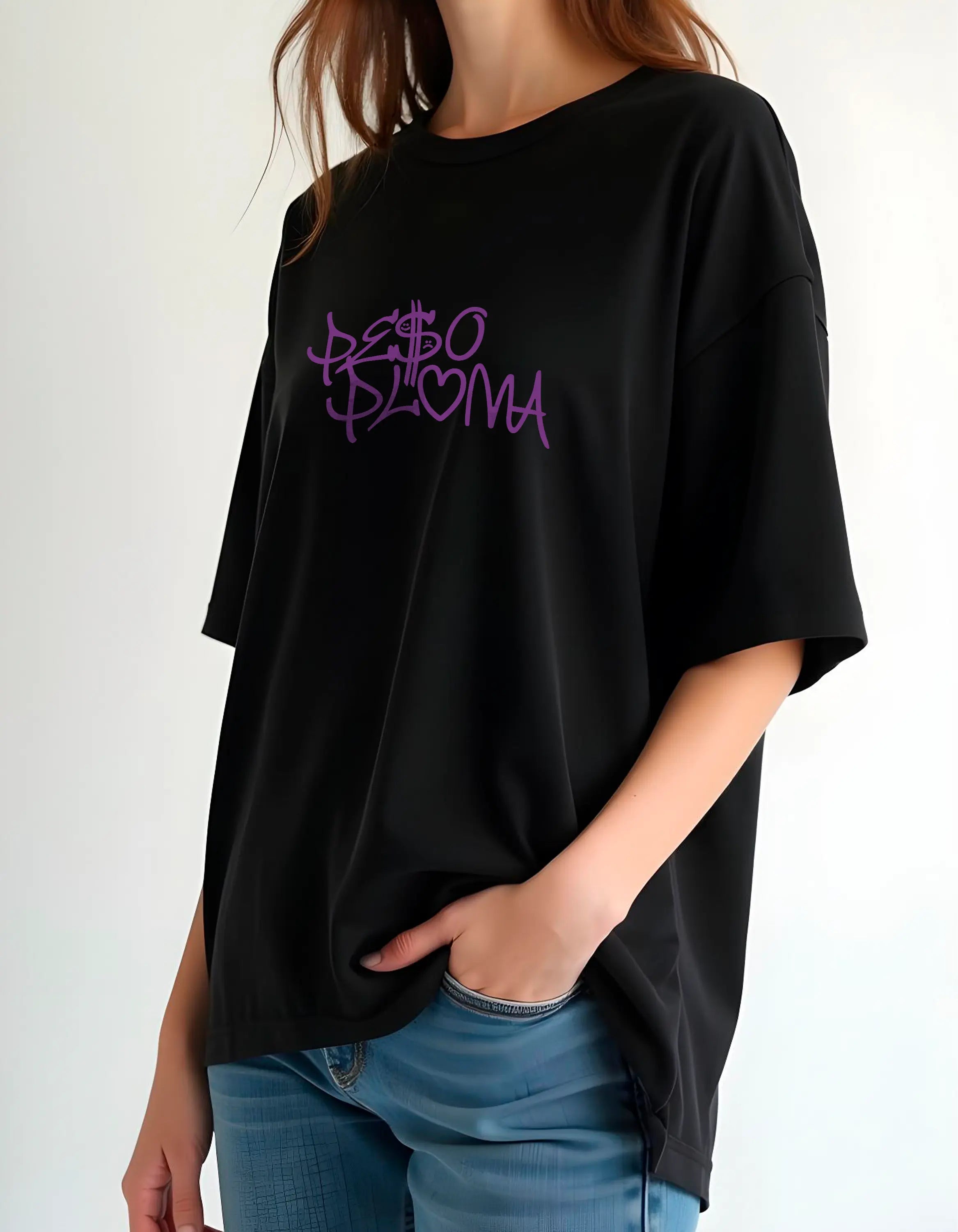 Playera oversize Peso pluma #1 HOODEE