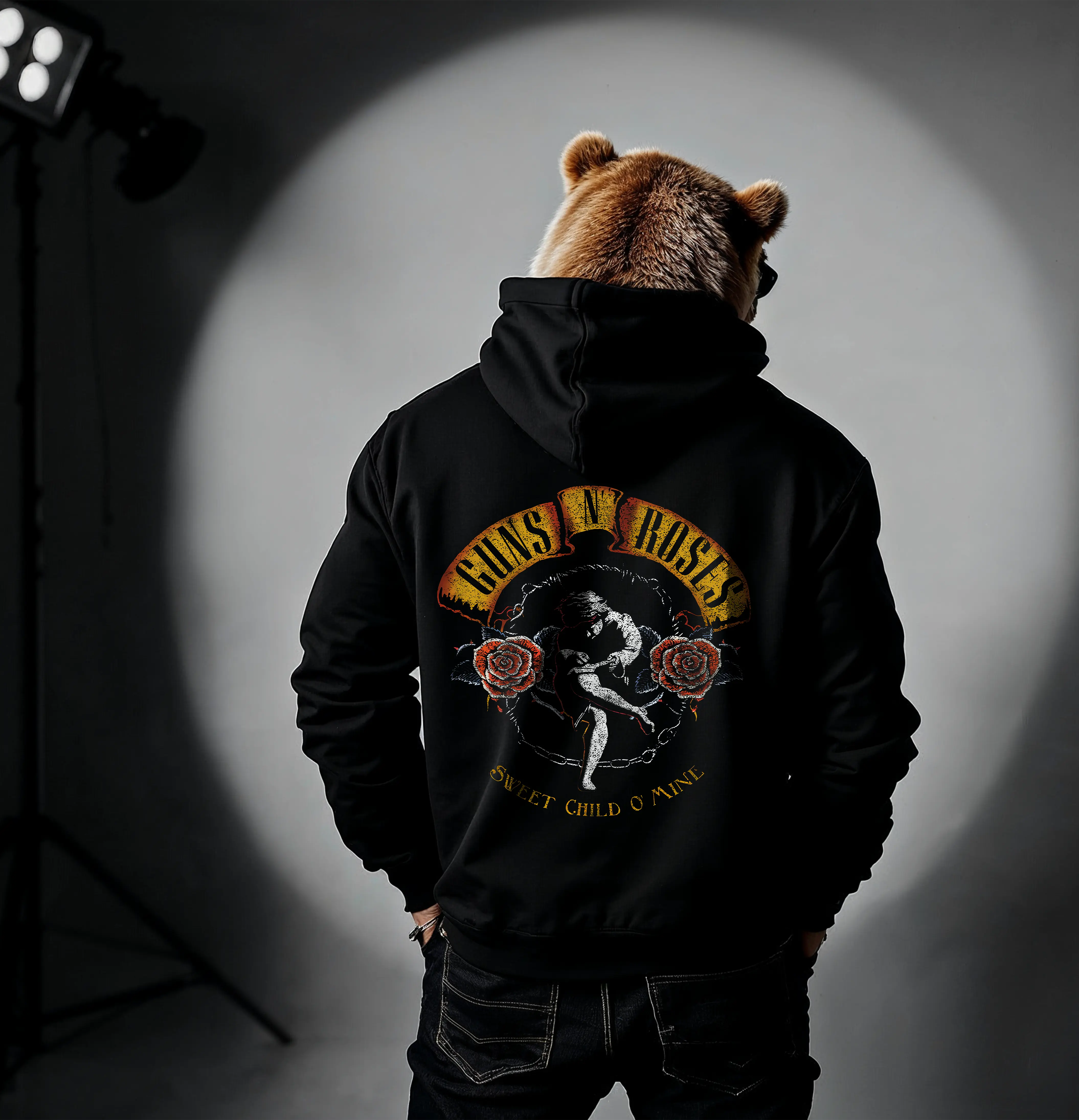 Hoodie de Guns n Roses negro HOODEE