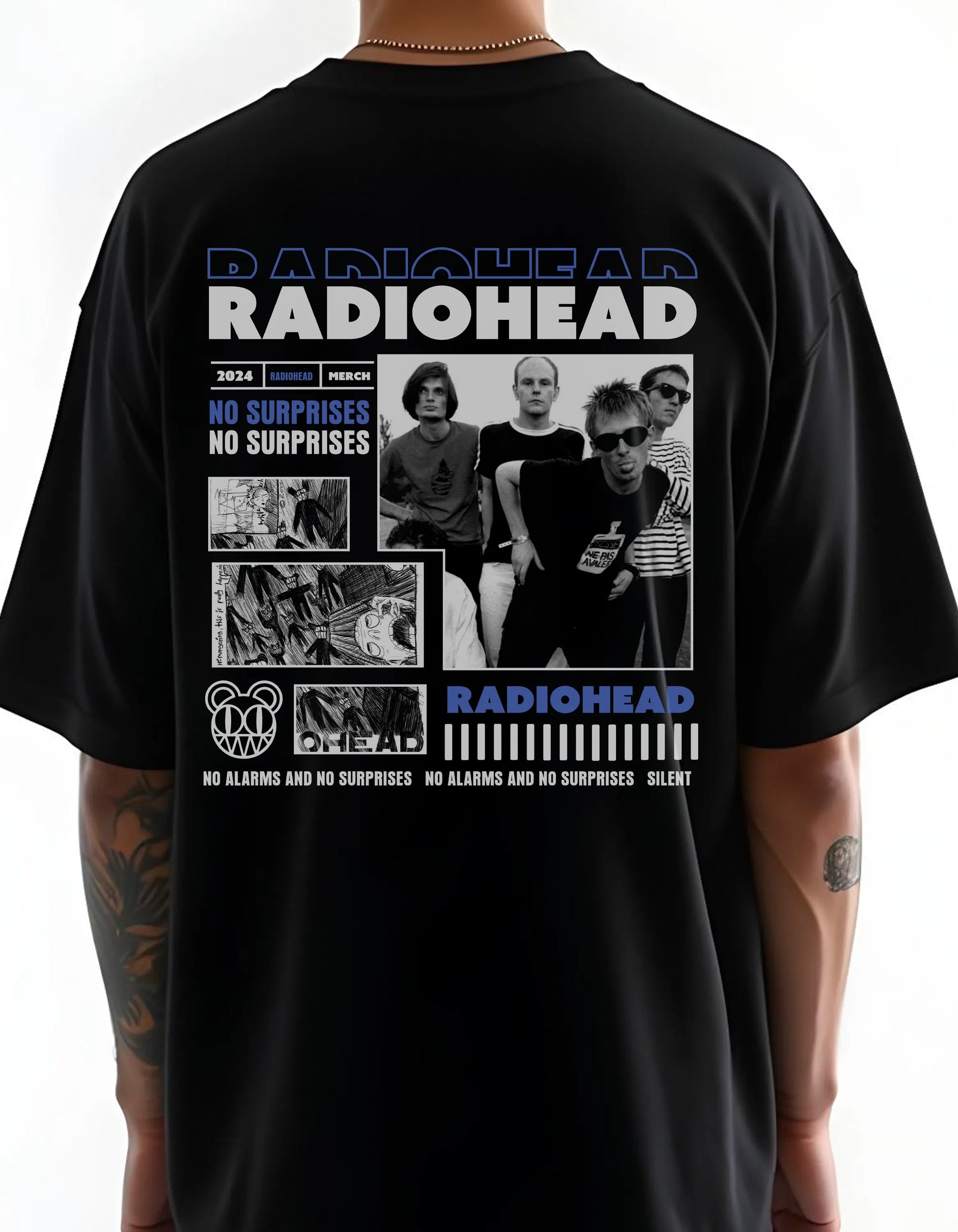 Playera oversize Radiohead #1 HOODEE
