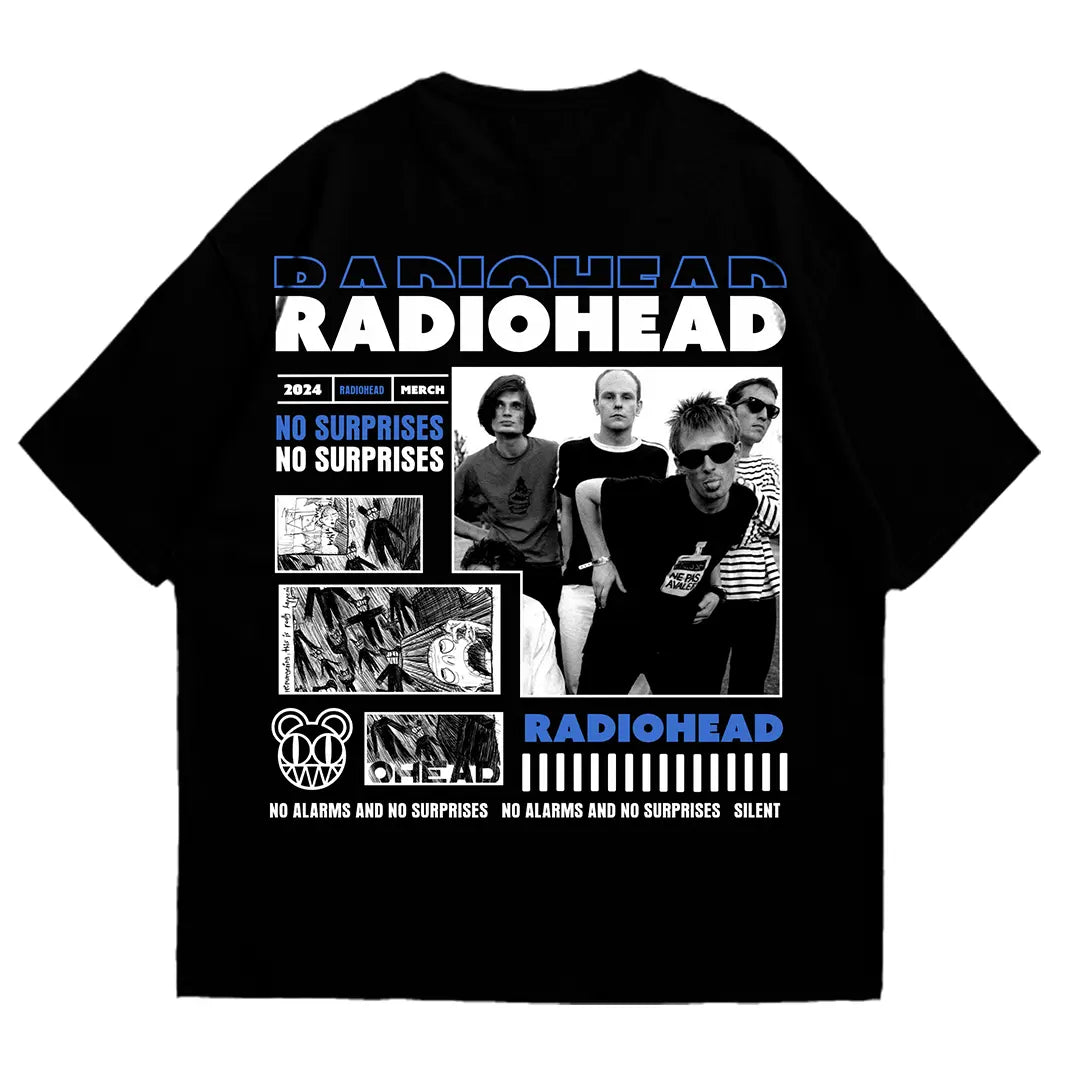 Playera oversize Radiohead #1 HOODEE