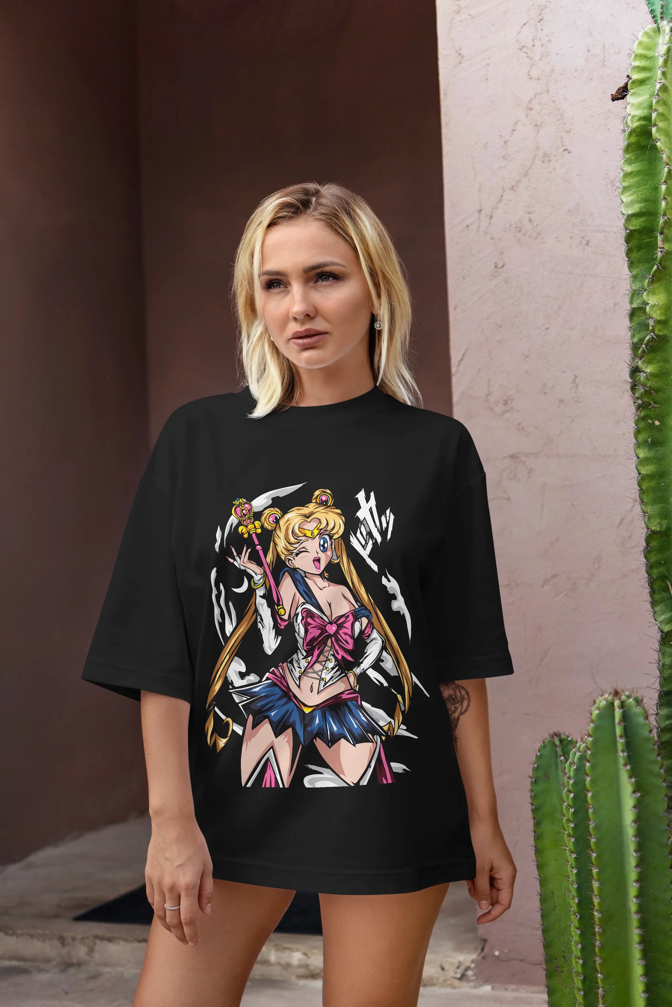 Playera oversize Sailor moon #1 HOODEE