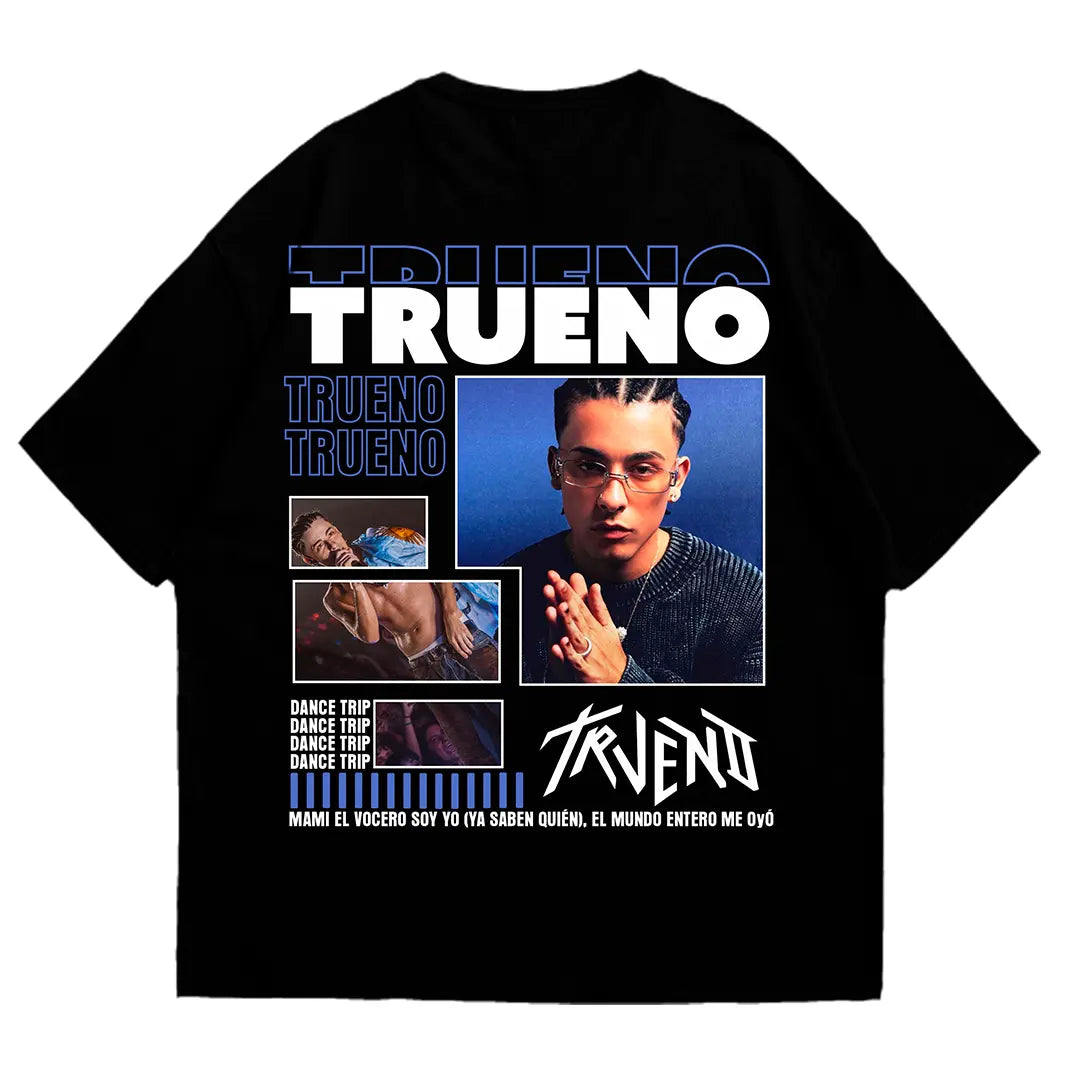 Playera oversize Trueno #1 HOODEE