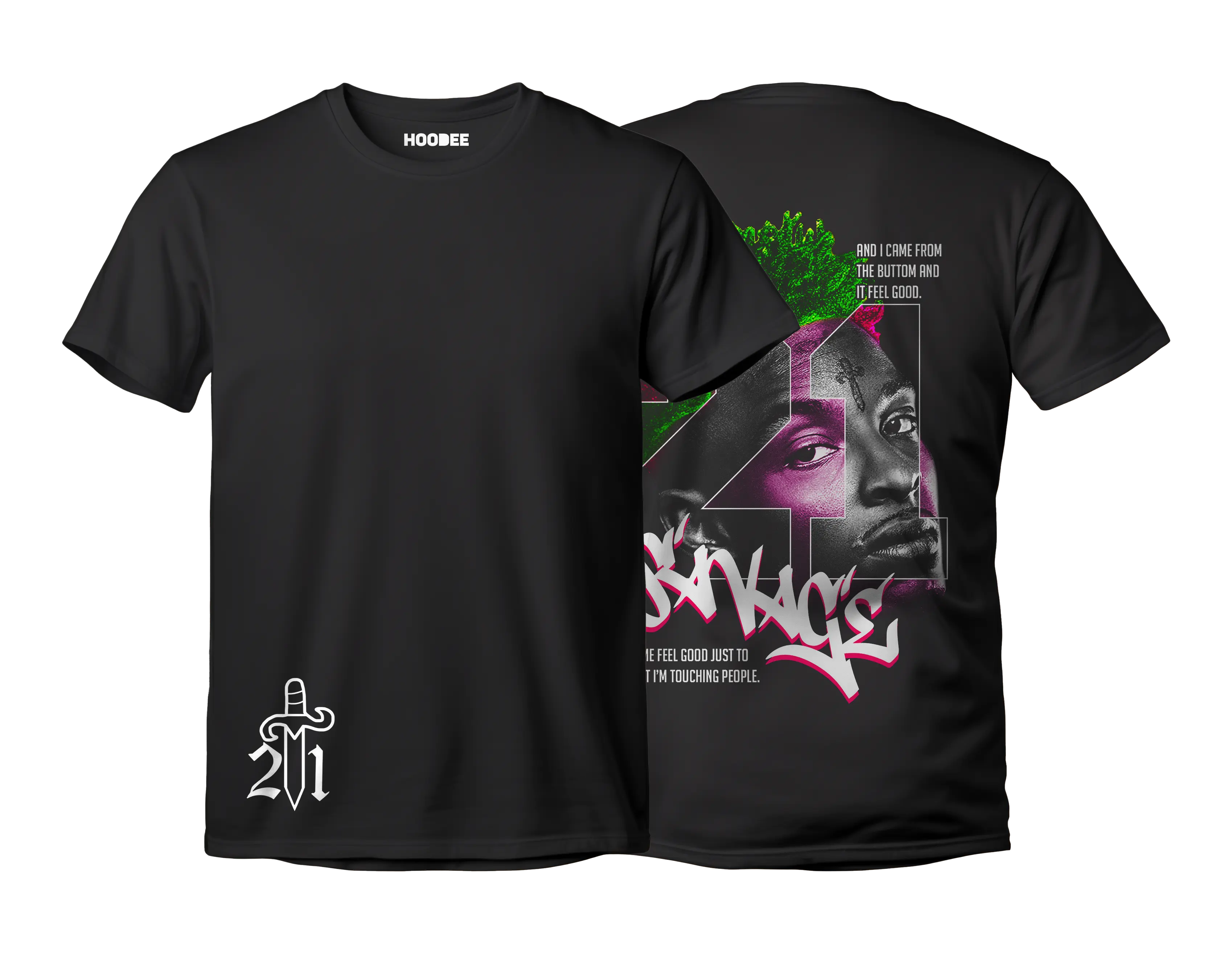 Playera 21 Savage #1 HOODEE