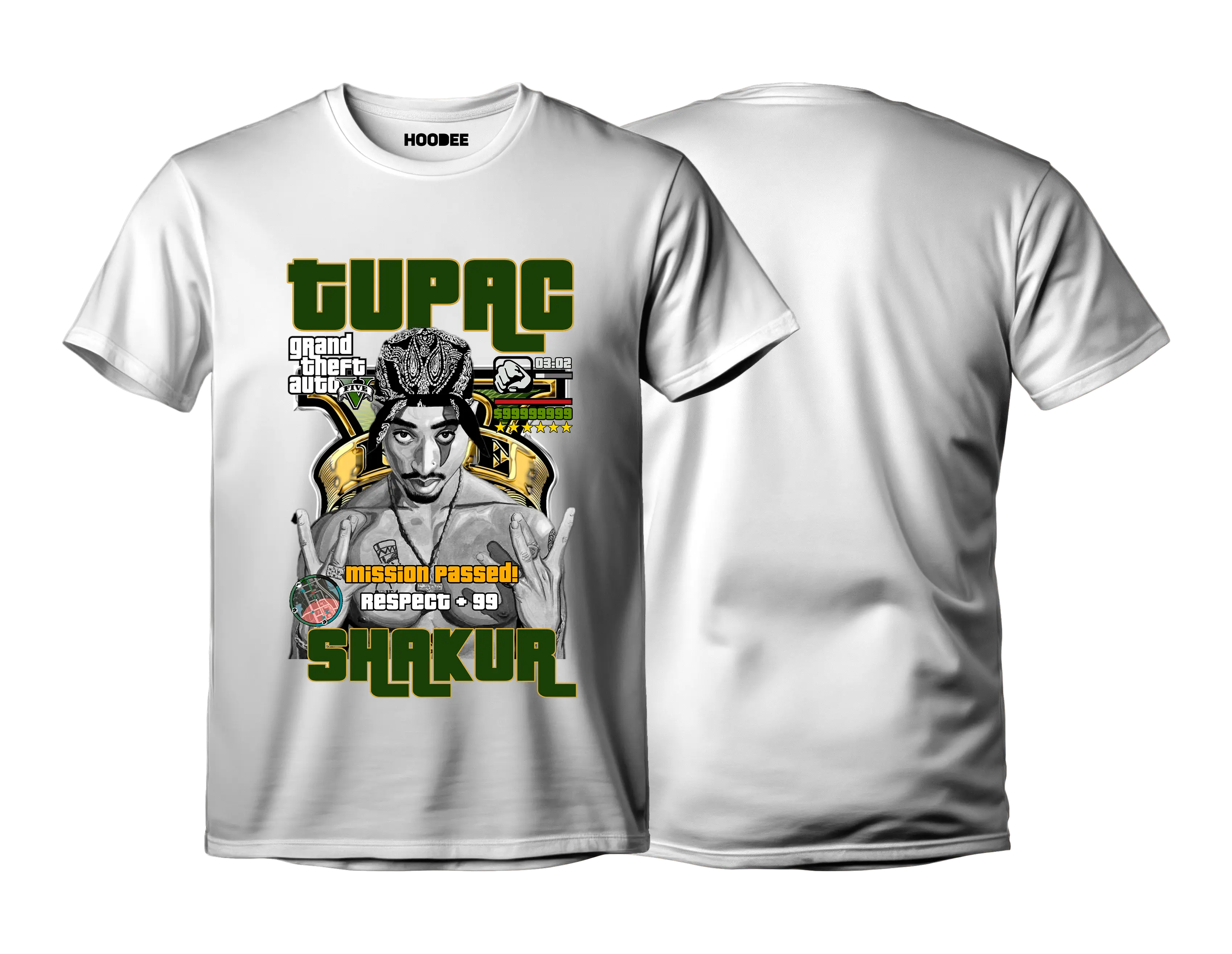 Player oversize - Tupac Shakur #38 HOODEE