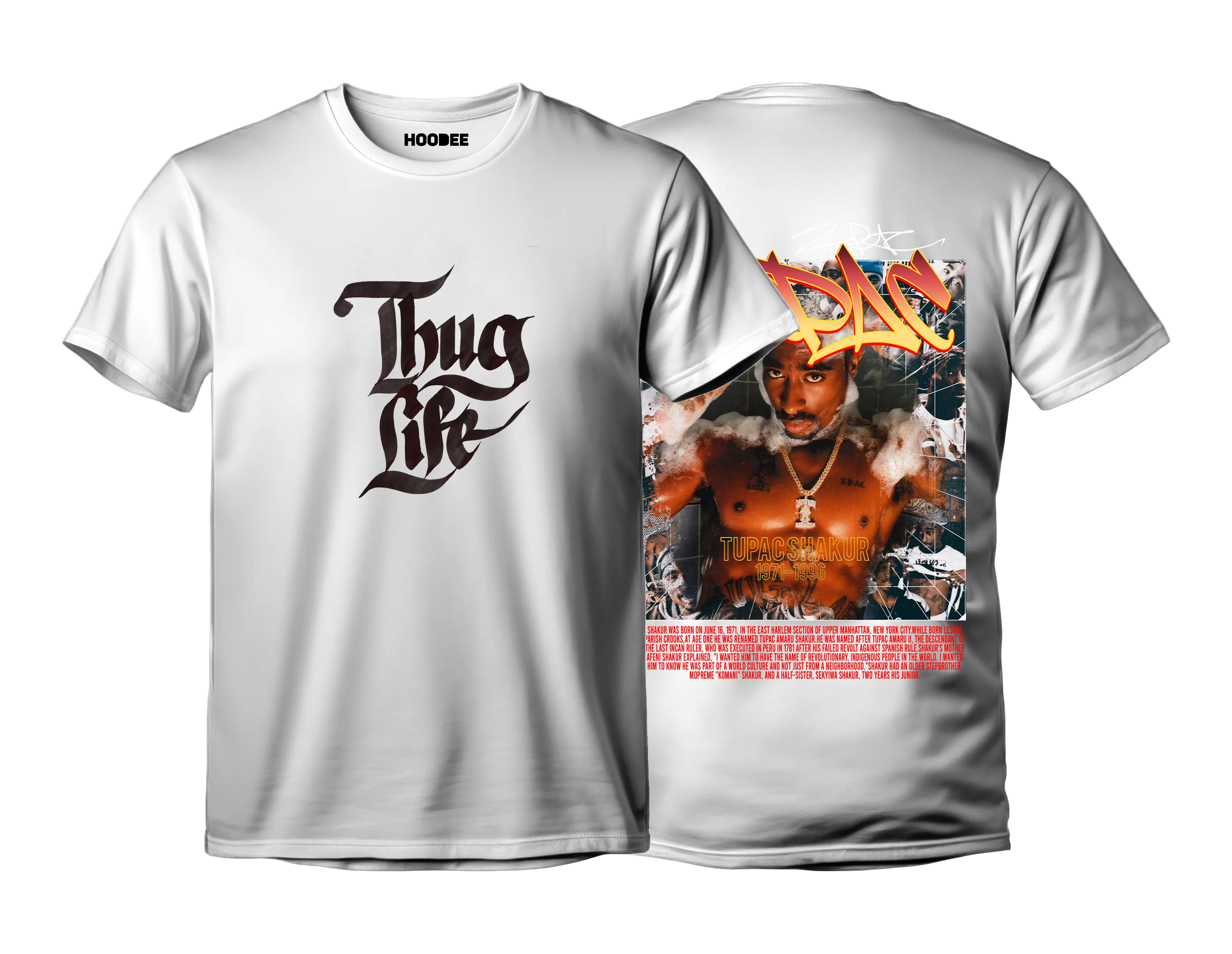 Player oversize - Tupac Shakur #39 HOODEE