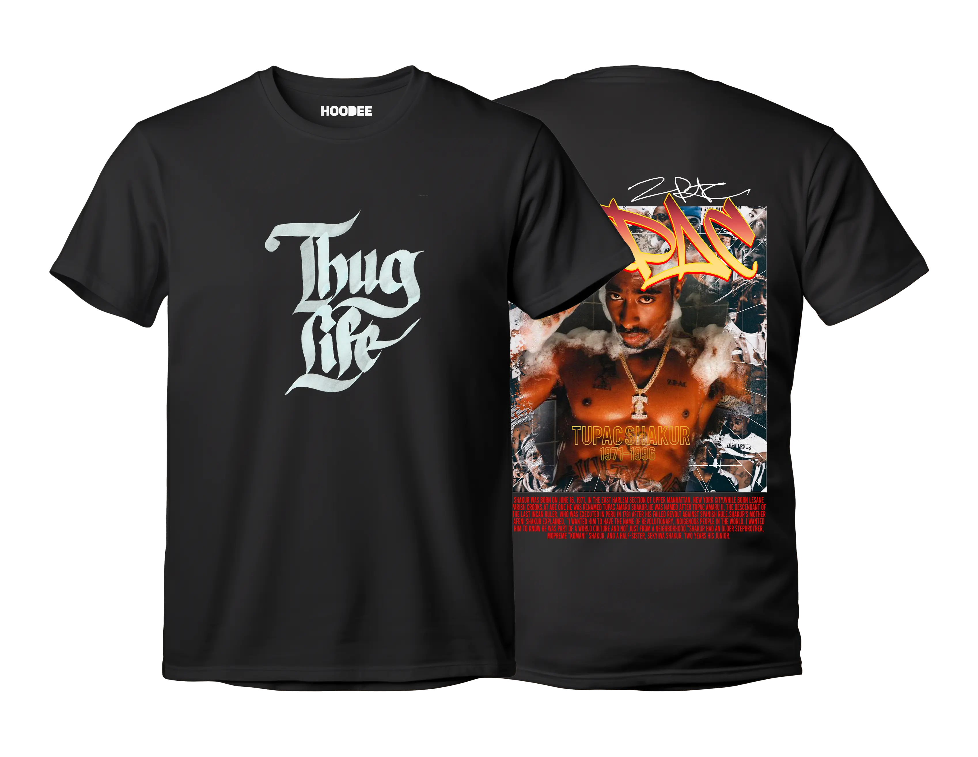 Player oversize - Tupac Shakur #39 HOODEE