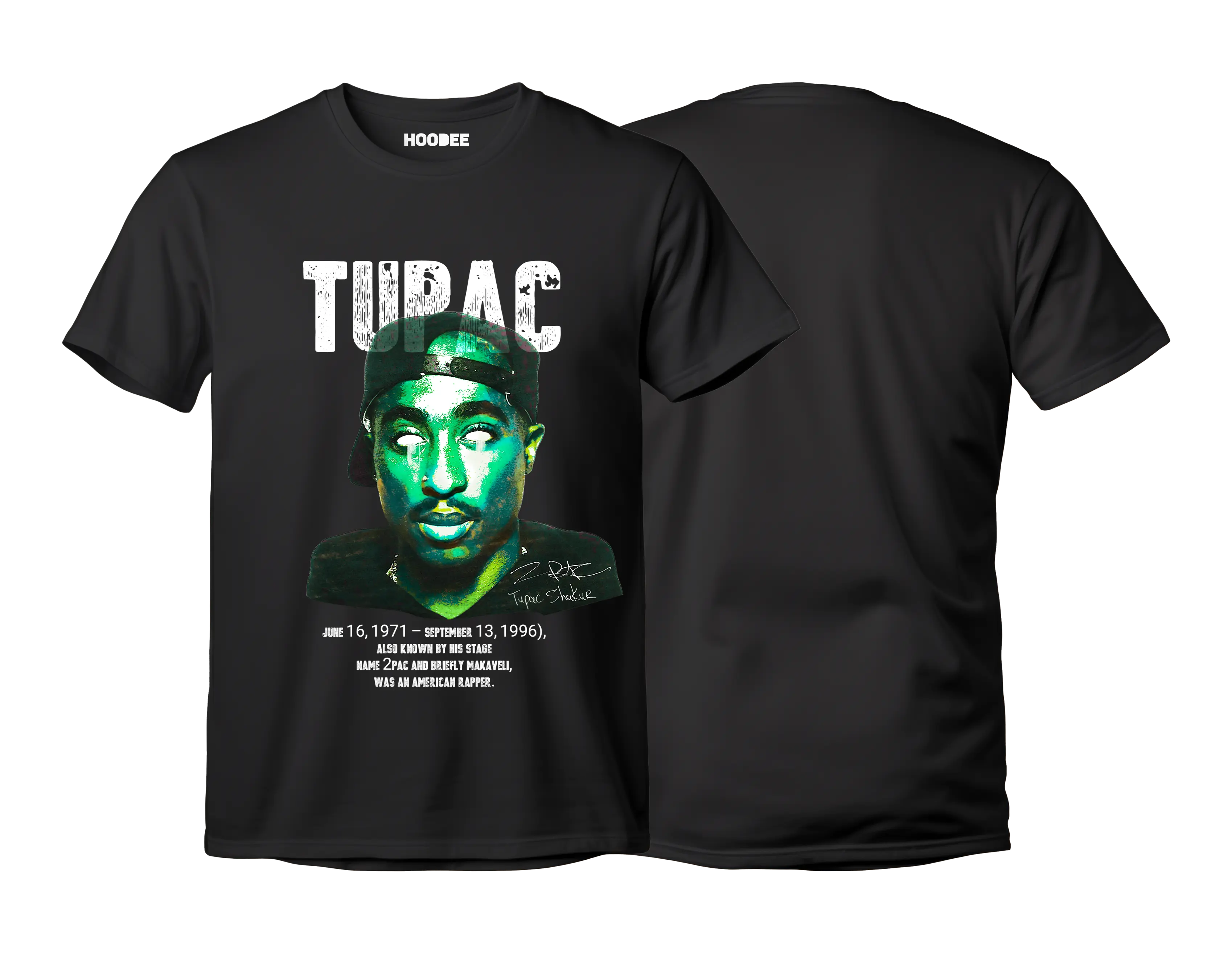 Player oversize - Tupac Shakur Head HOODEE