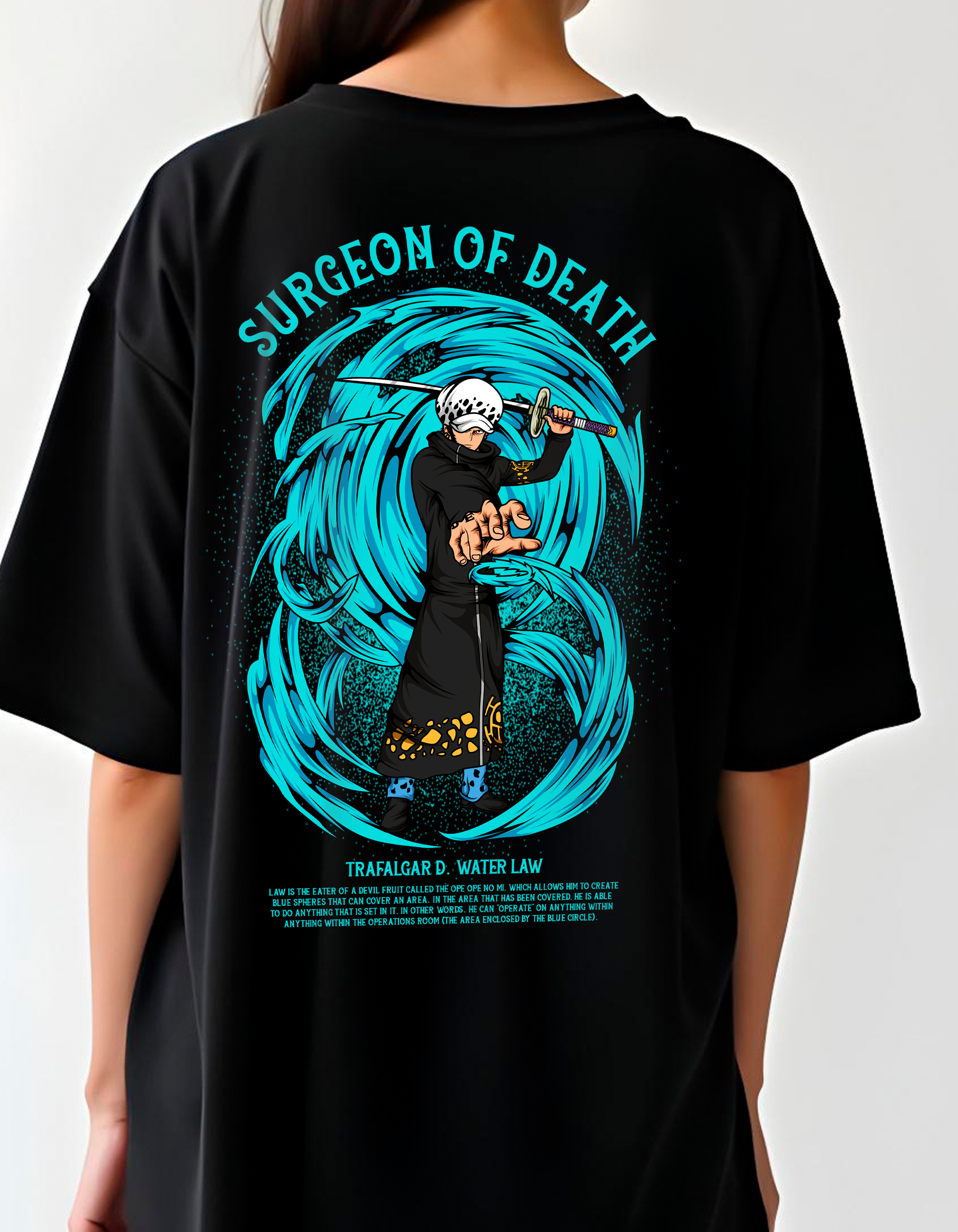 Playera oversize One piece - Trafalgar Law #1
