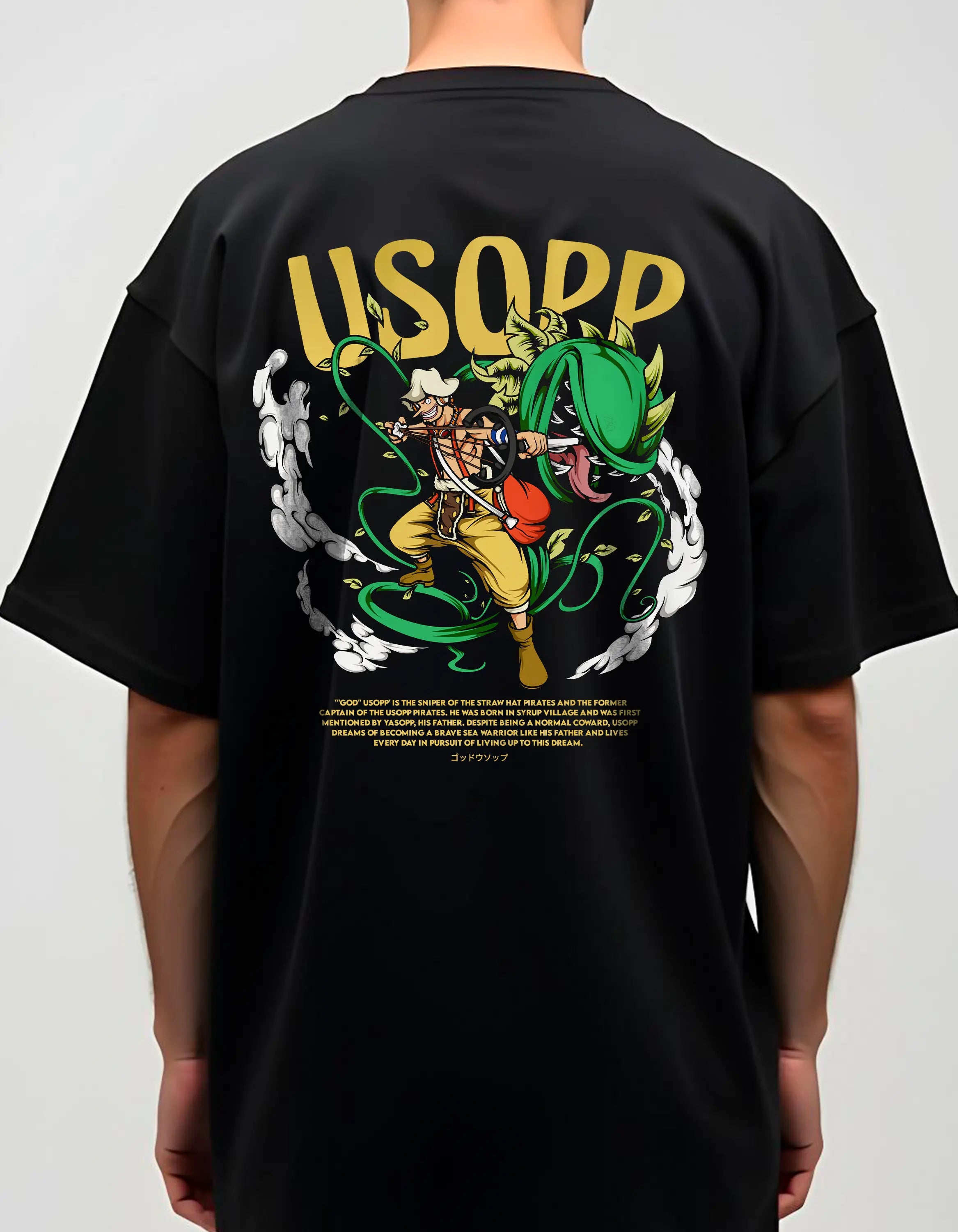 Playera oversize One piece - Usopp #1 HOODEE