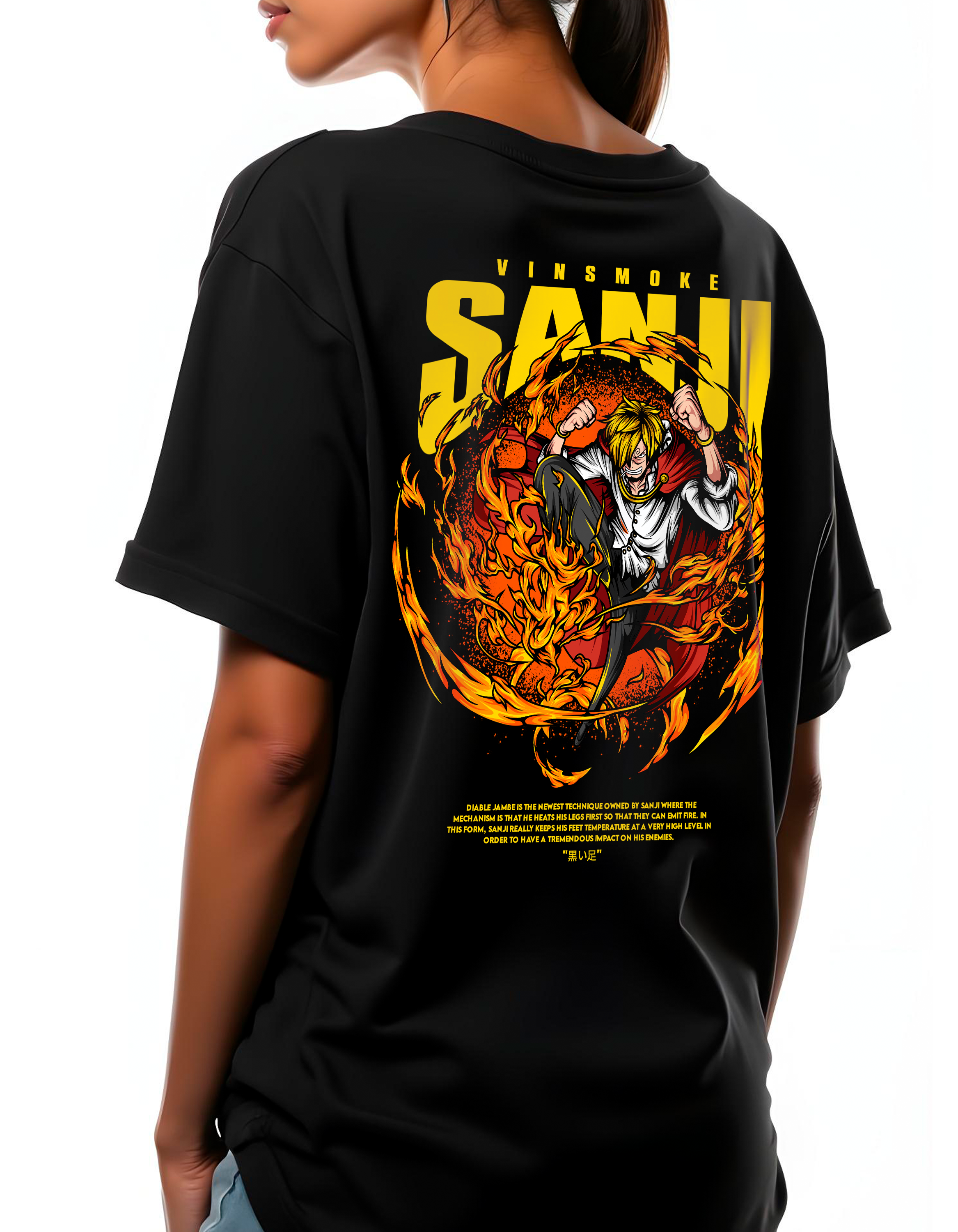 Playera oversize One piece - Vinsmoke Sanji #1