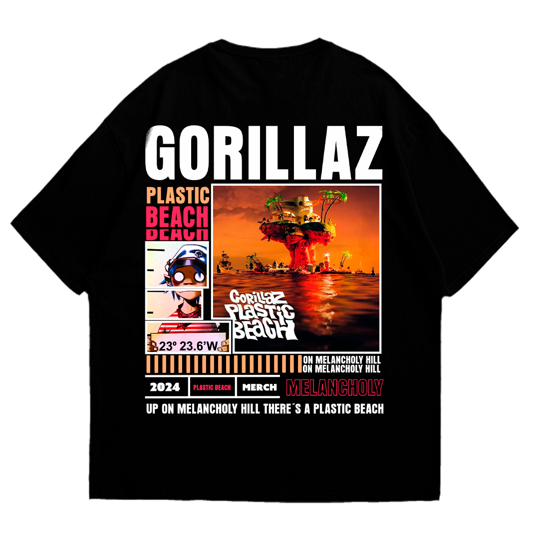 Playera oversize Gorillaz #1