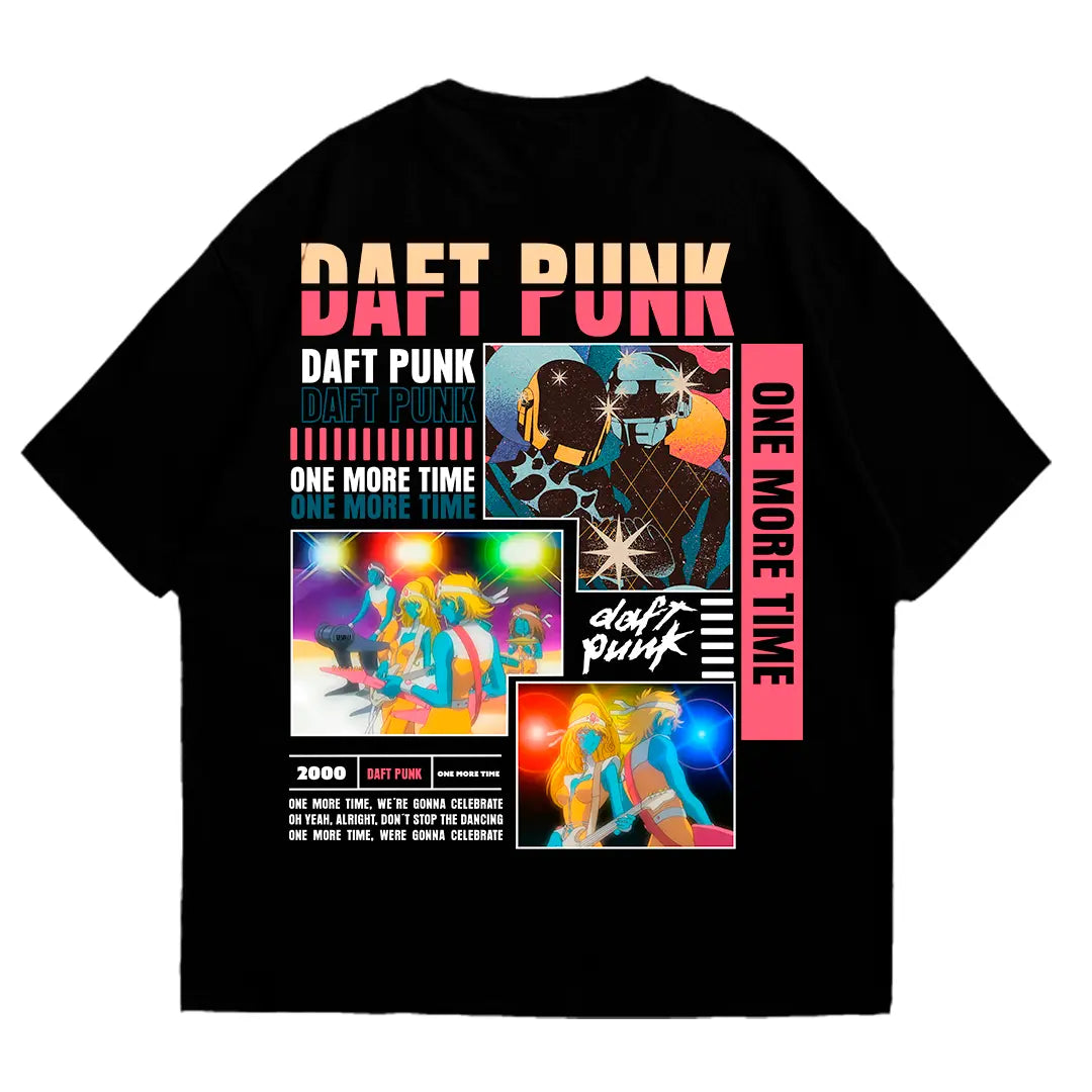 Playera oversize Daft Punk #1 HOODEE