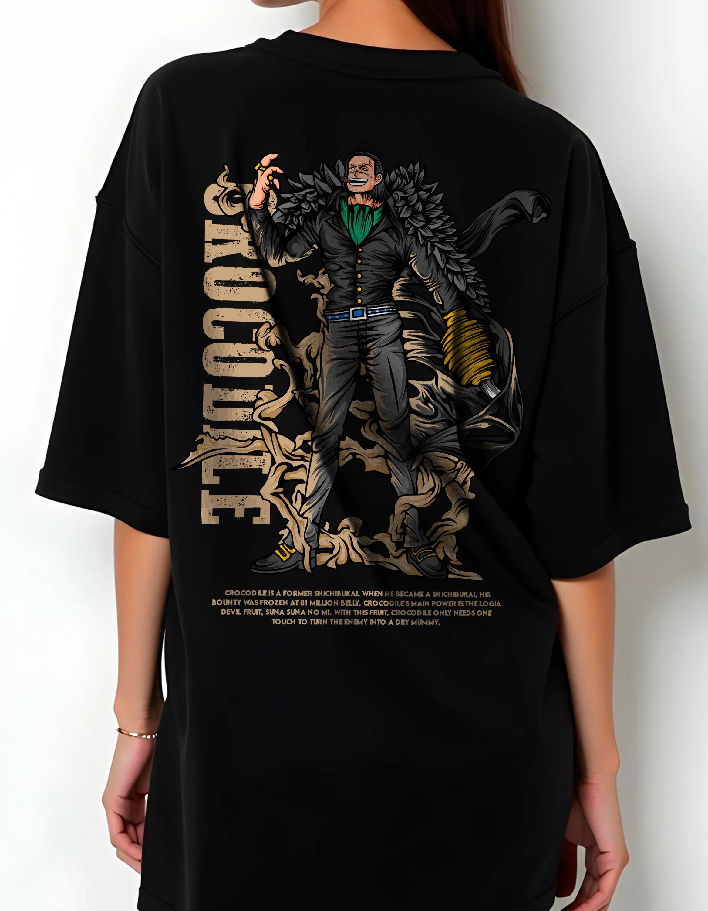 Playera oversize One piece - Crocodile #1 HOODEE