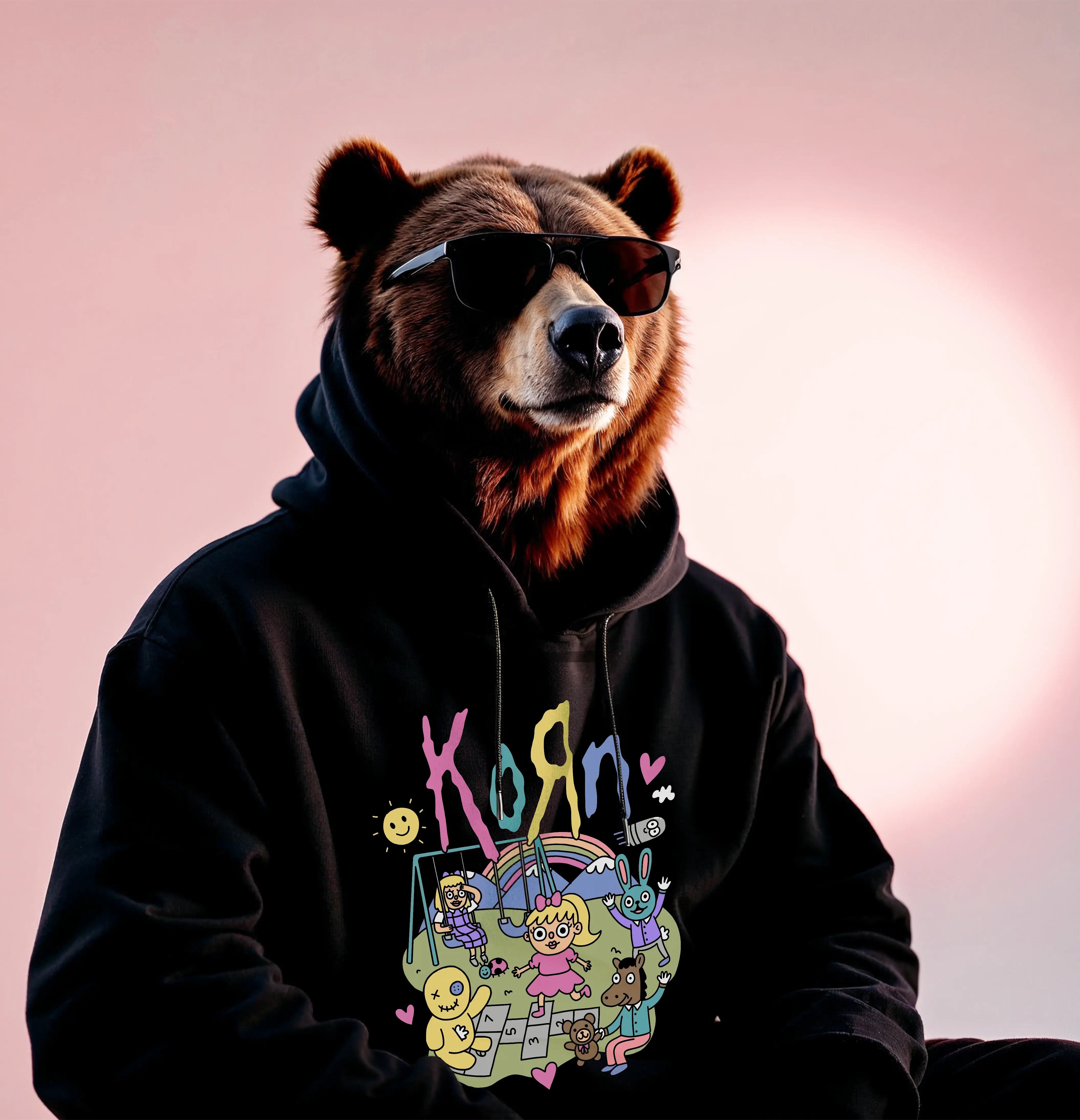 Hoodie de Korn negro HOODEE