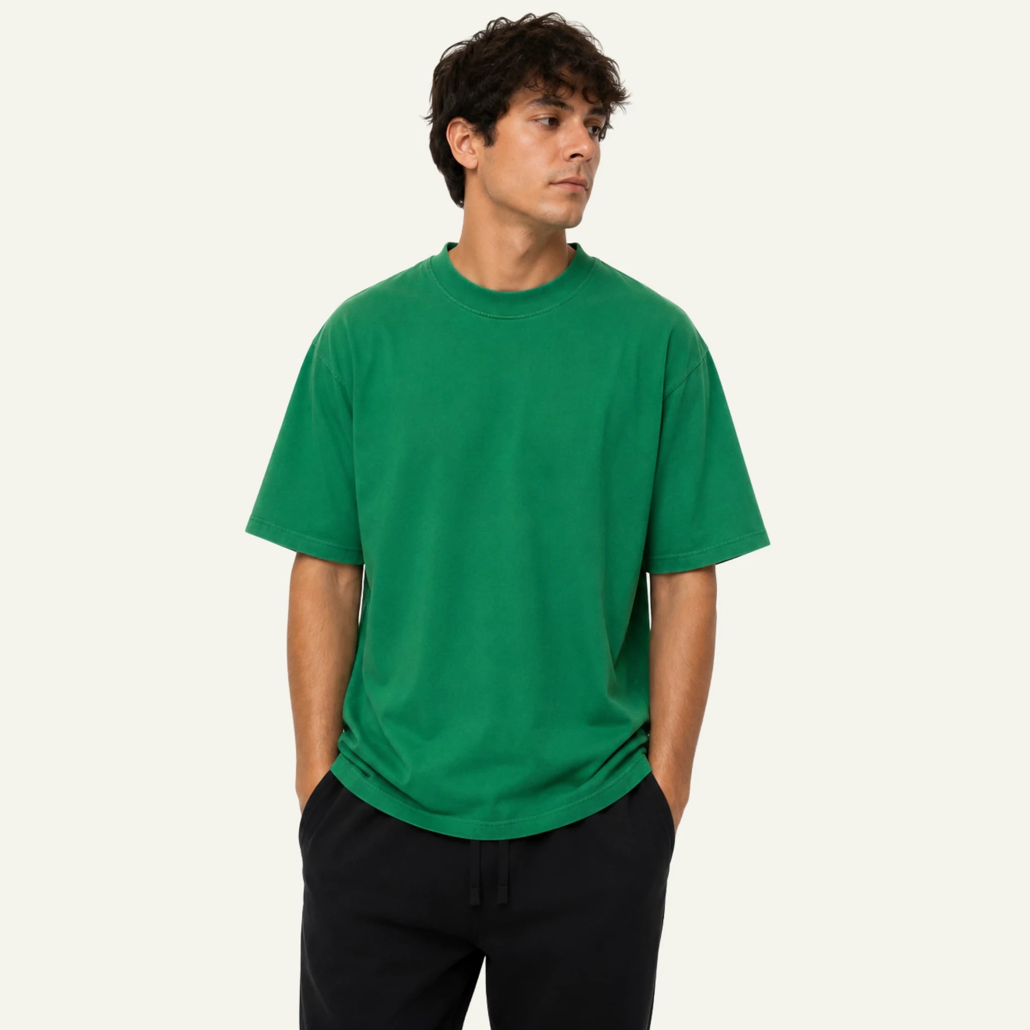 Playera oversize Playera Semi Oversize 250g Personalizada vista frontal HOODEE