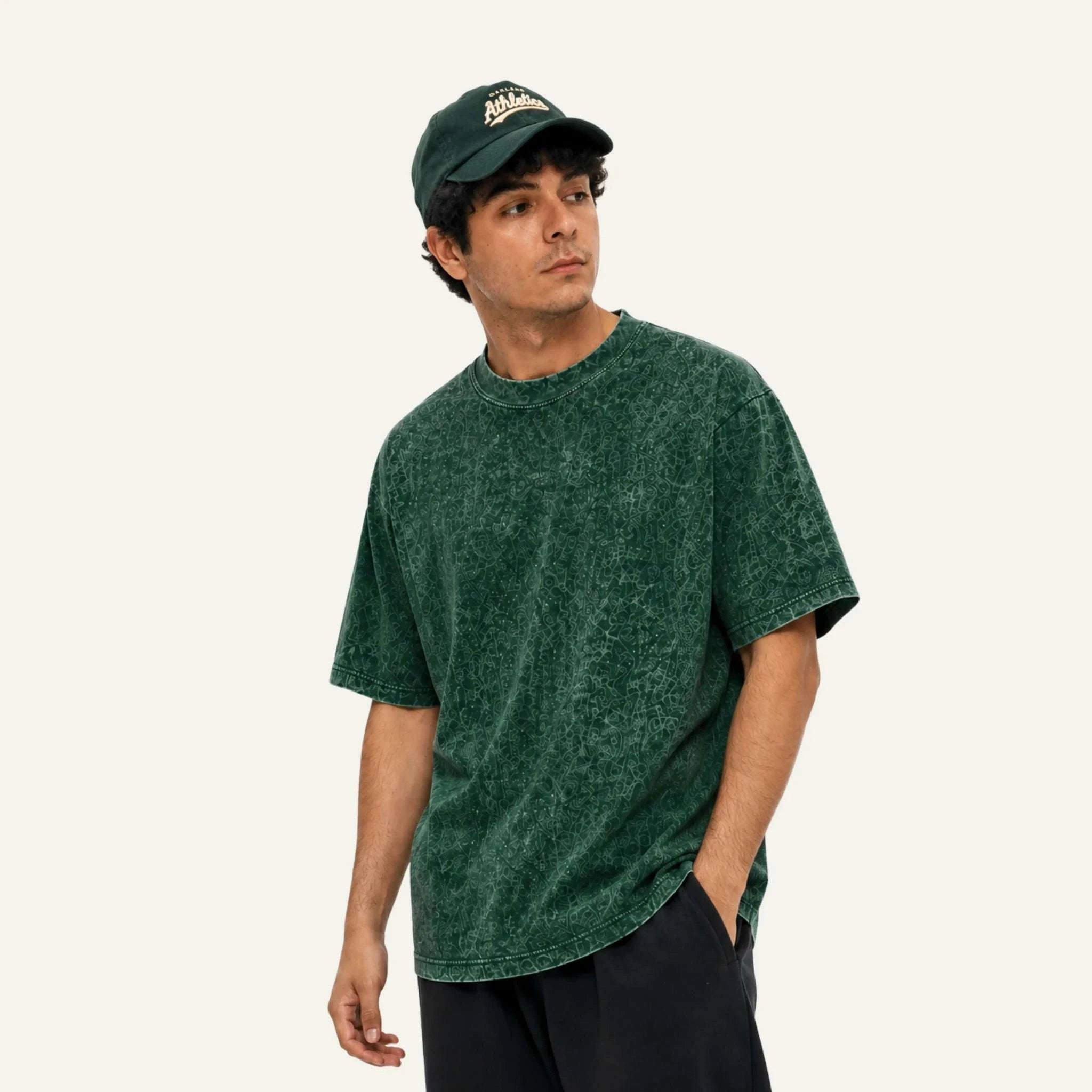 Playera oversize 250g Personalizada vista frontal HOODEE