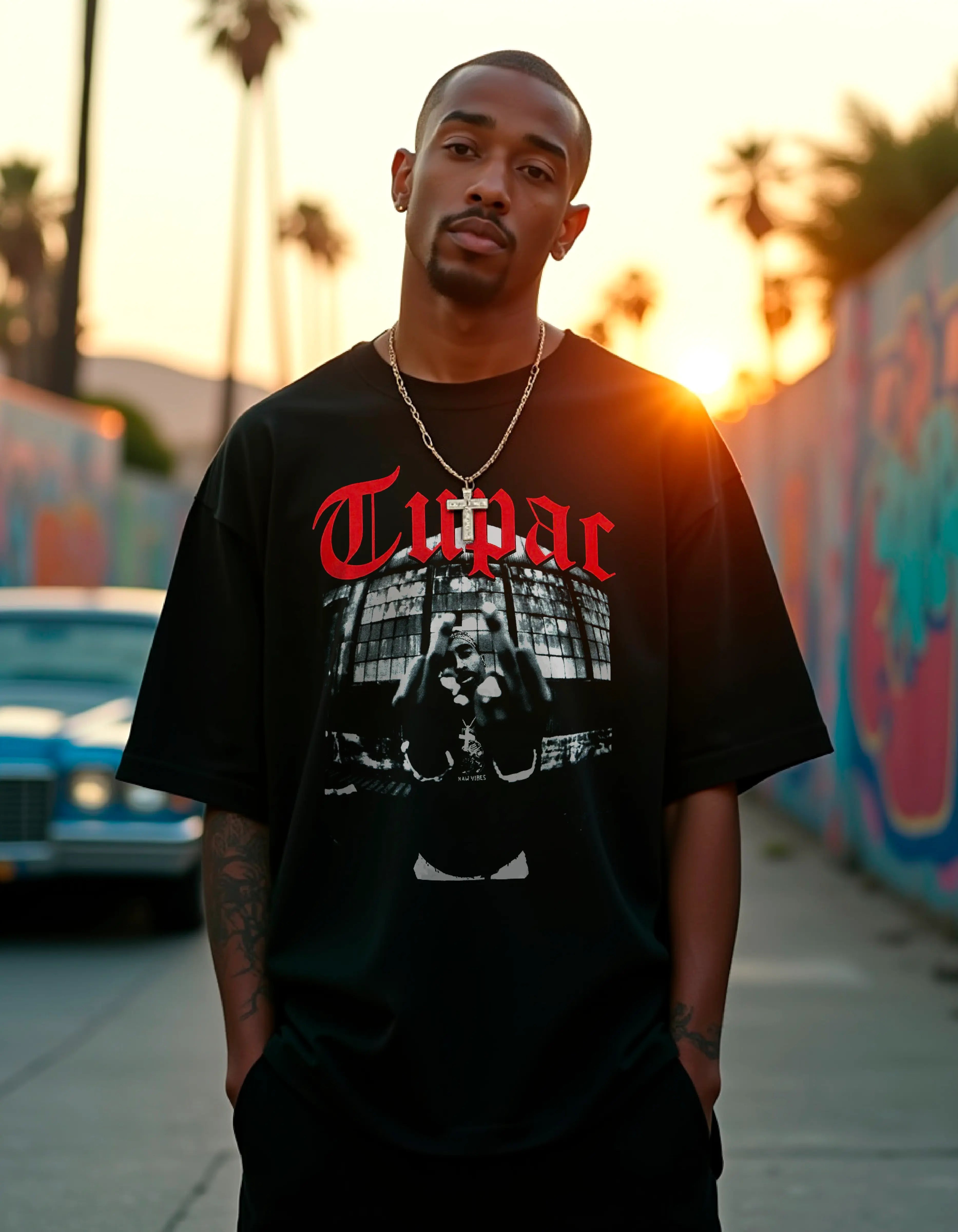 Player oversize - Tupac Shakur #55 HOODEE