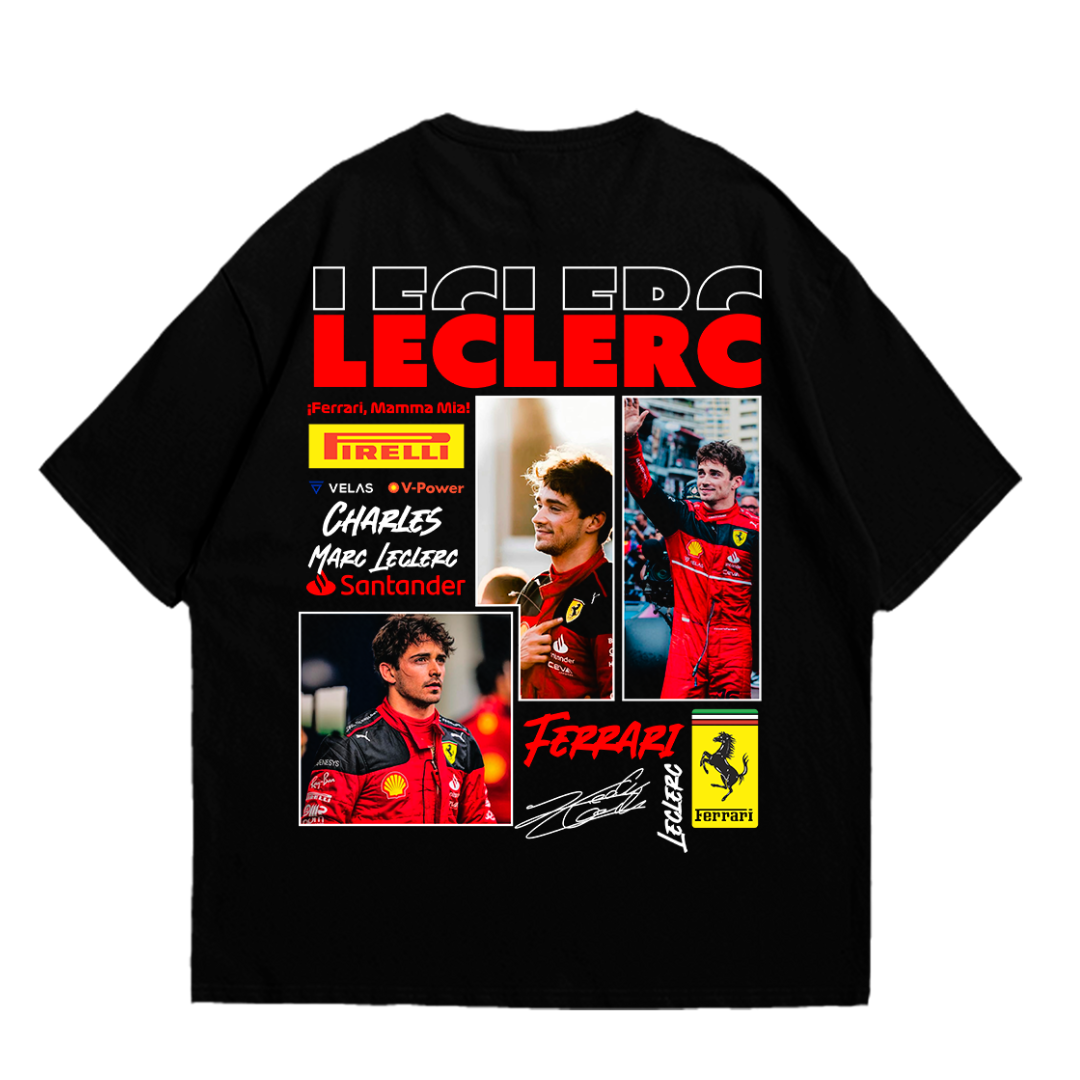 Playera oversize - Charles Leclerc